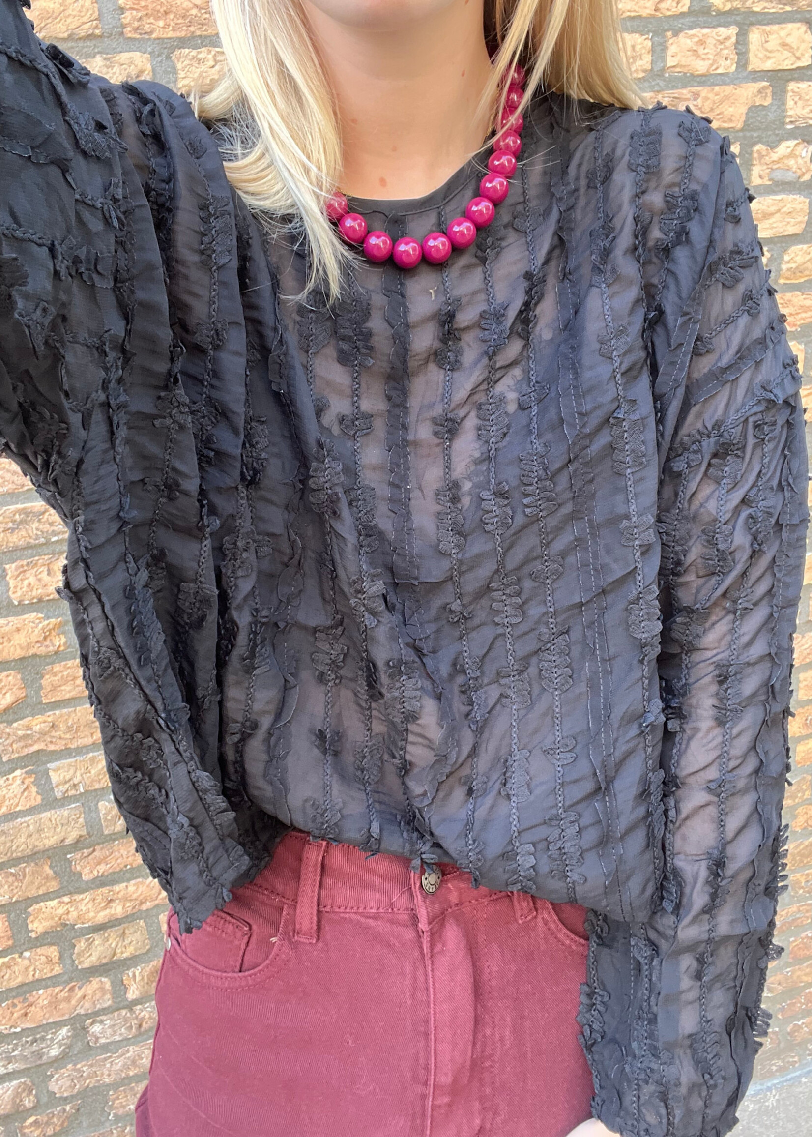 Flo Boutique Top Brecht Black