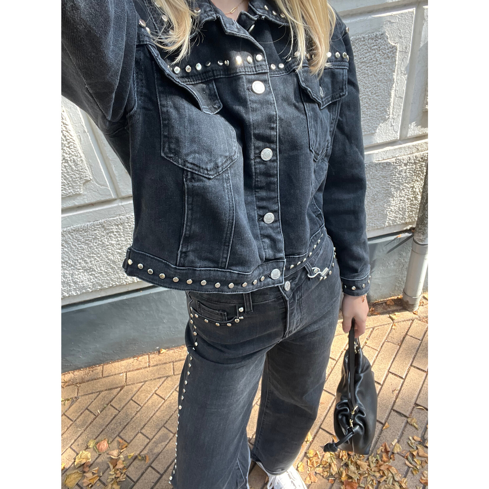 Flo Boutique Jeans Bodi Studs Black