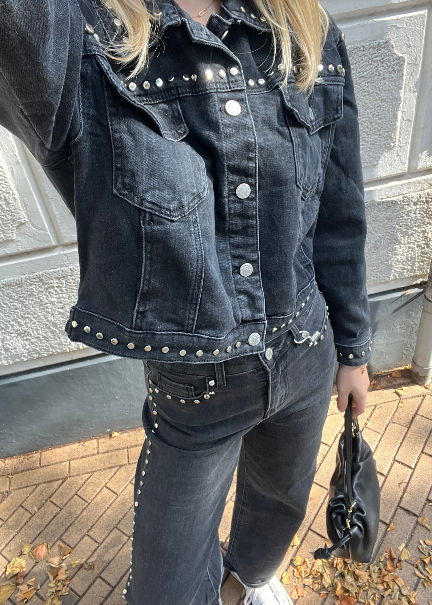 Flo Boutique Jeans Bodi Studs Black