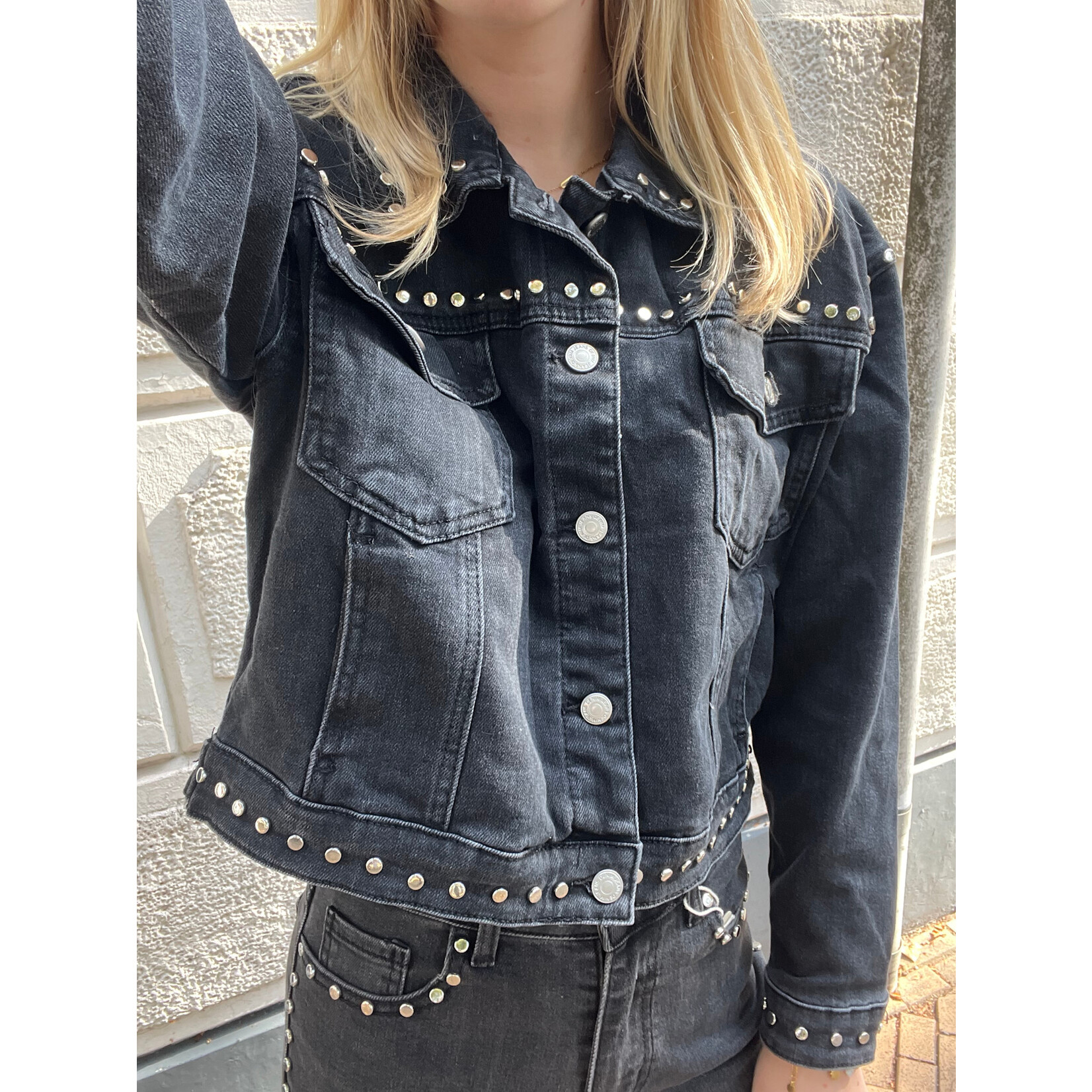 Flo Boutique Jasje Bodi Studs Black