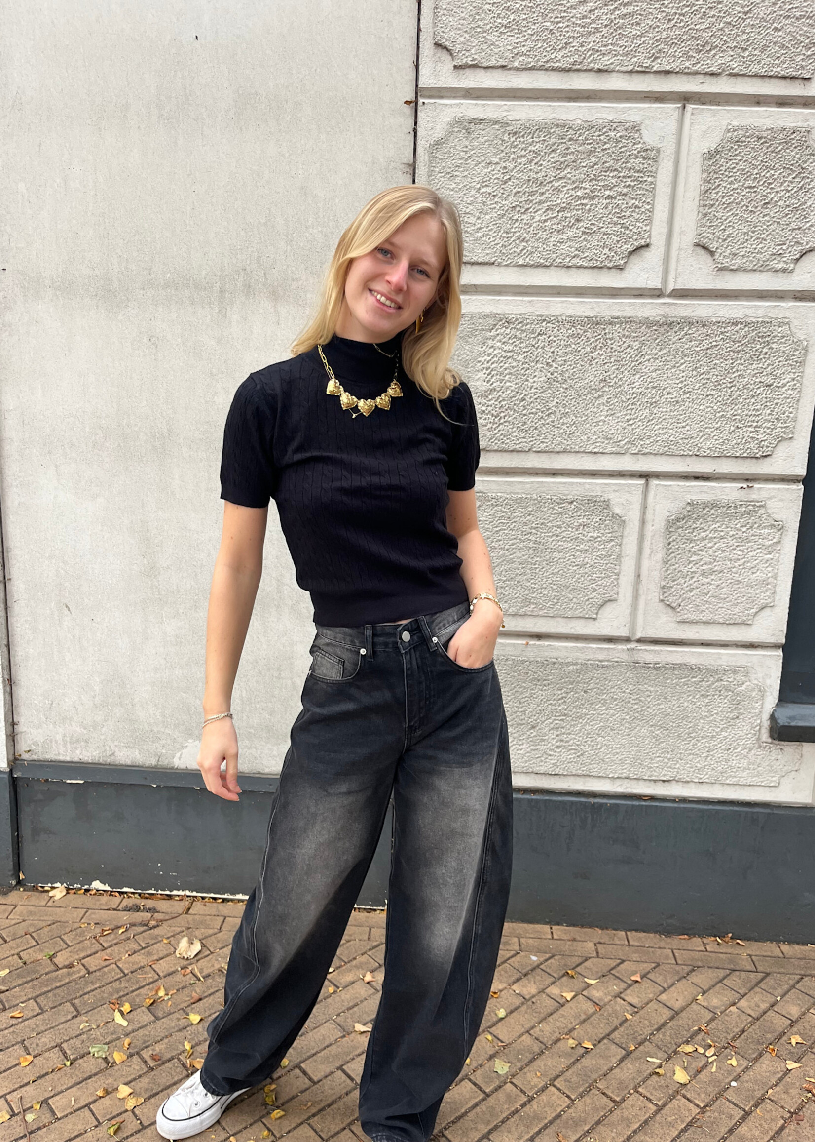 Flo Boutique Balloon Jeans Yara Black