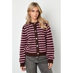 Flo Boutique Vestje Kiley Stripe brown/pink