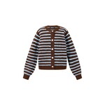 Flo Boutique Vestje Kiley Stripe brown/blue