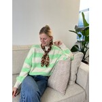 Flo Boutique Trui Quinn Green/Off White