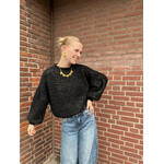 Flo Boutique Cosy trui Diede sparkle Black