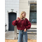Flo Boutique Cosy trui Diede Bordeaux