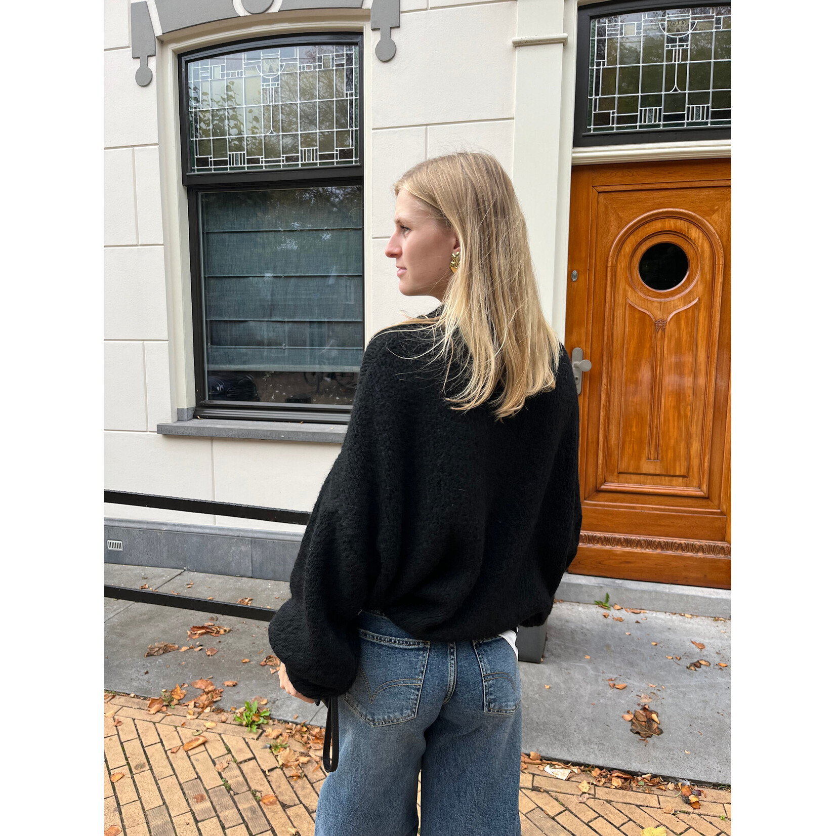 Flo Boutique Cosy trui Diede Black