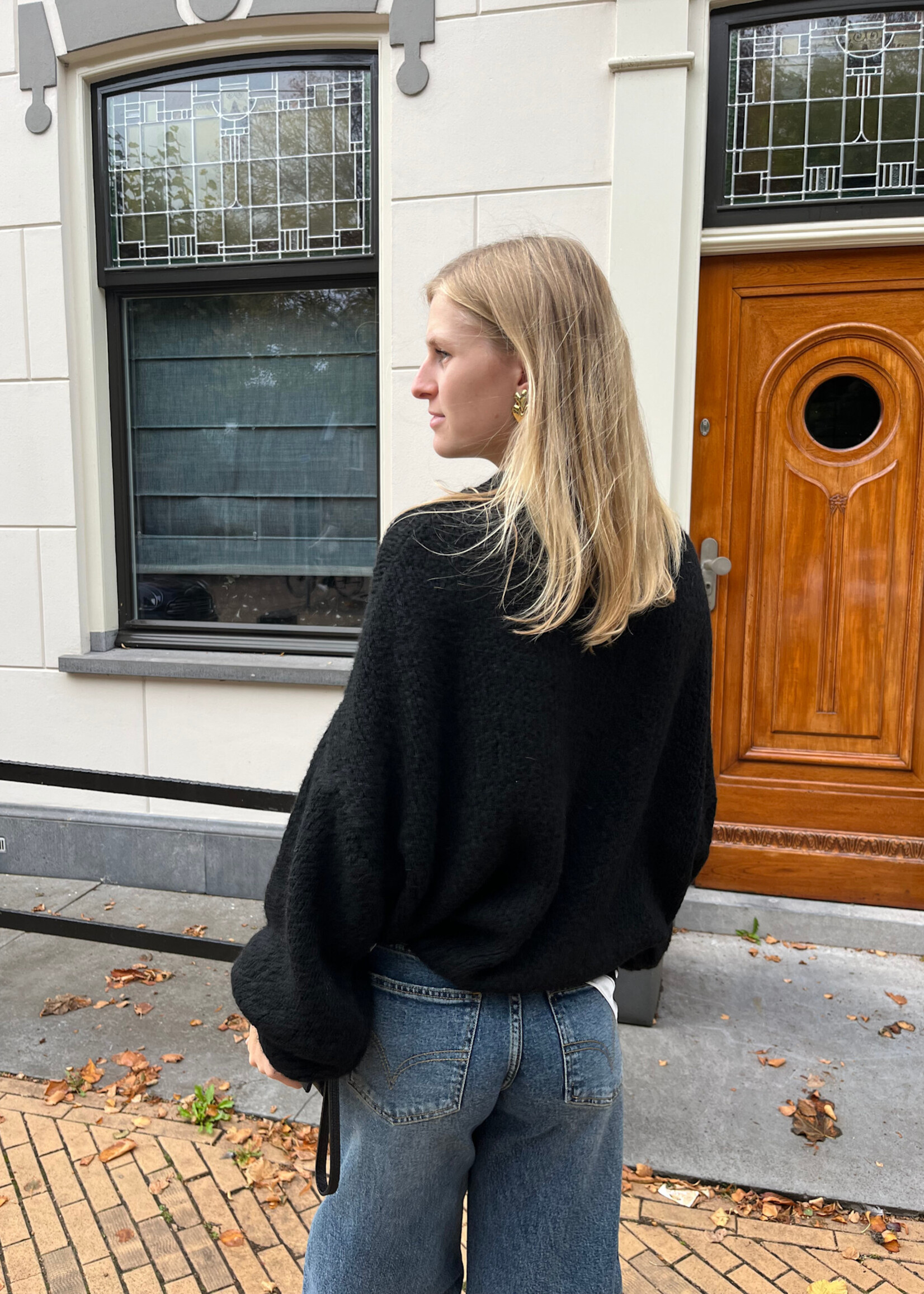 Flo Boutique Cosy trui Diede Black