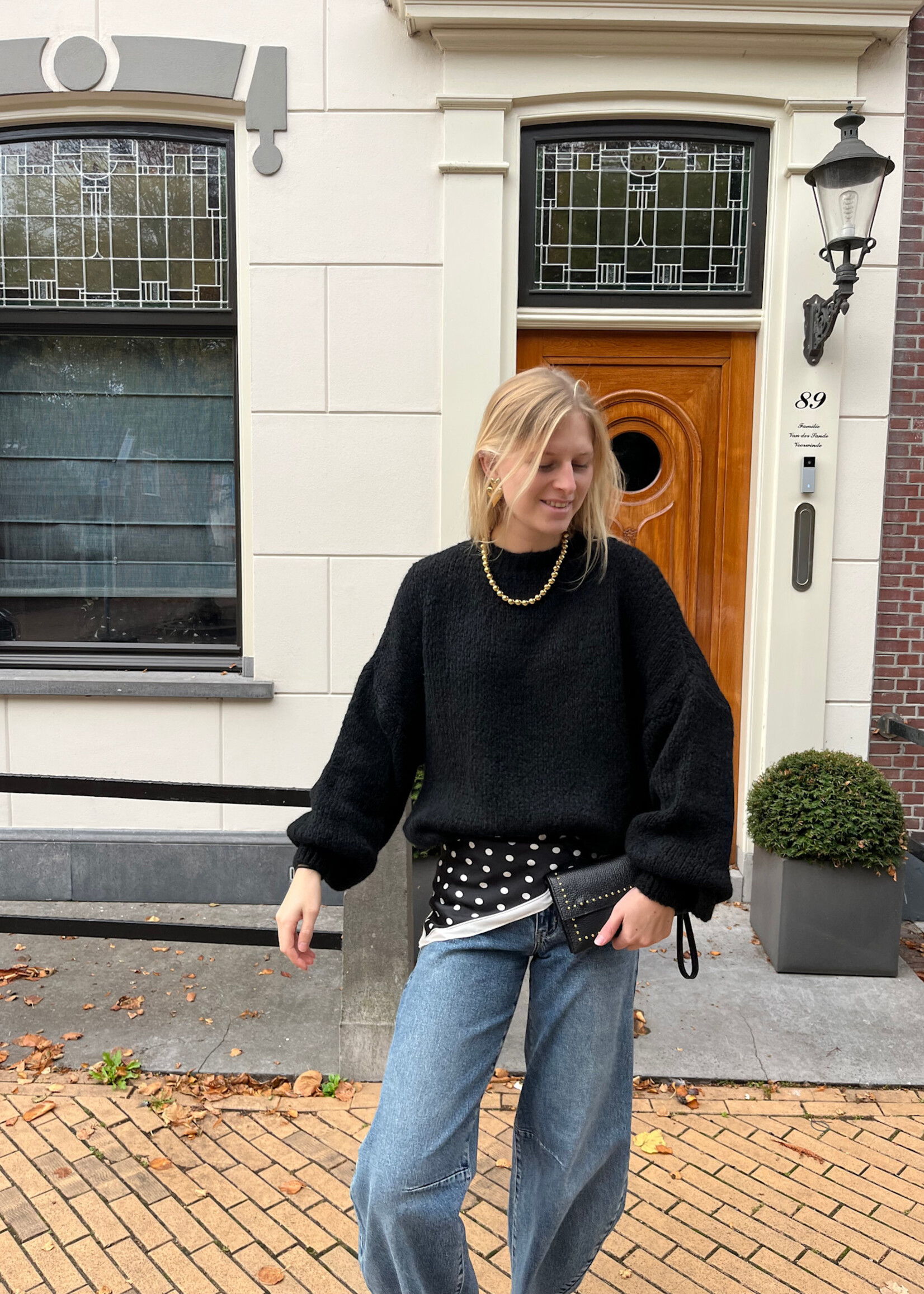 Flo Boutique Cosy trui Diede Black