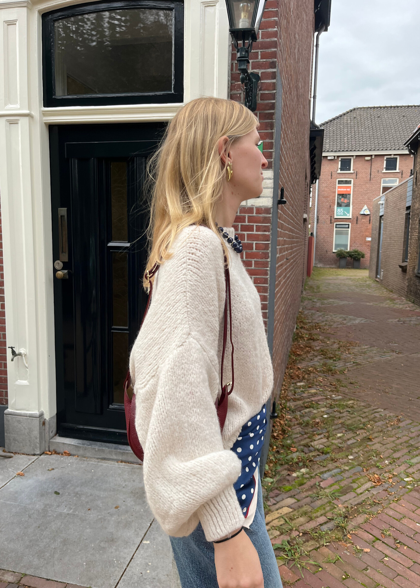 Flo Boutique Cosy trui Diede Off-White