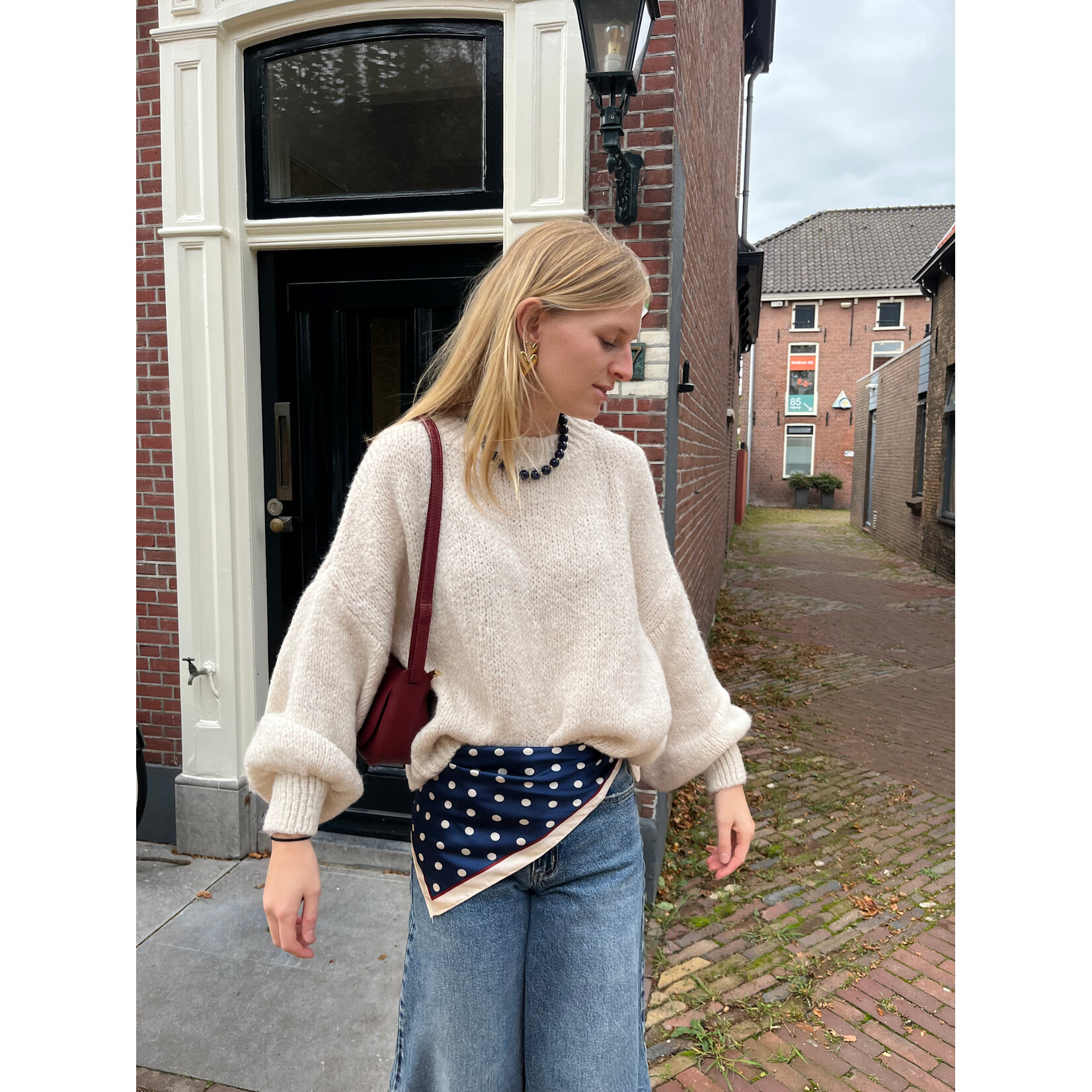 Flo Boutique Cosy trui Diede Off-White