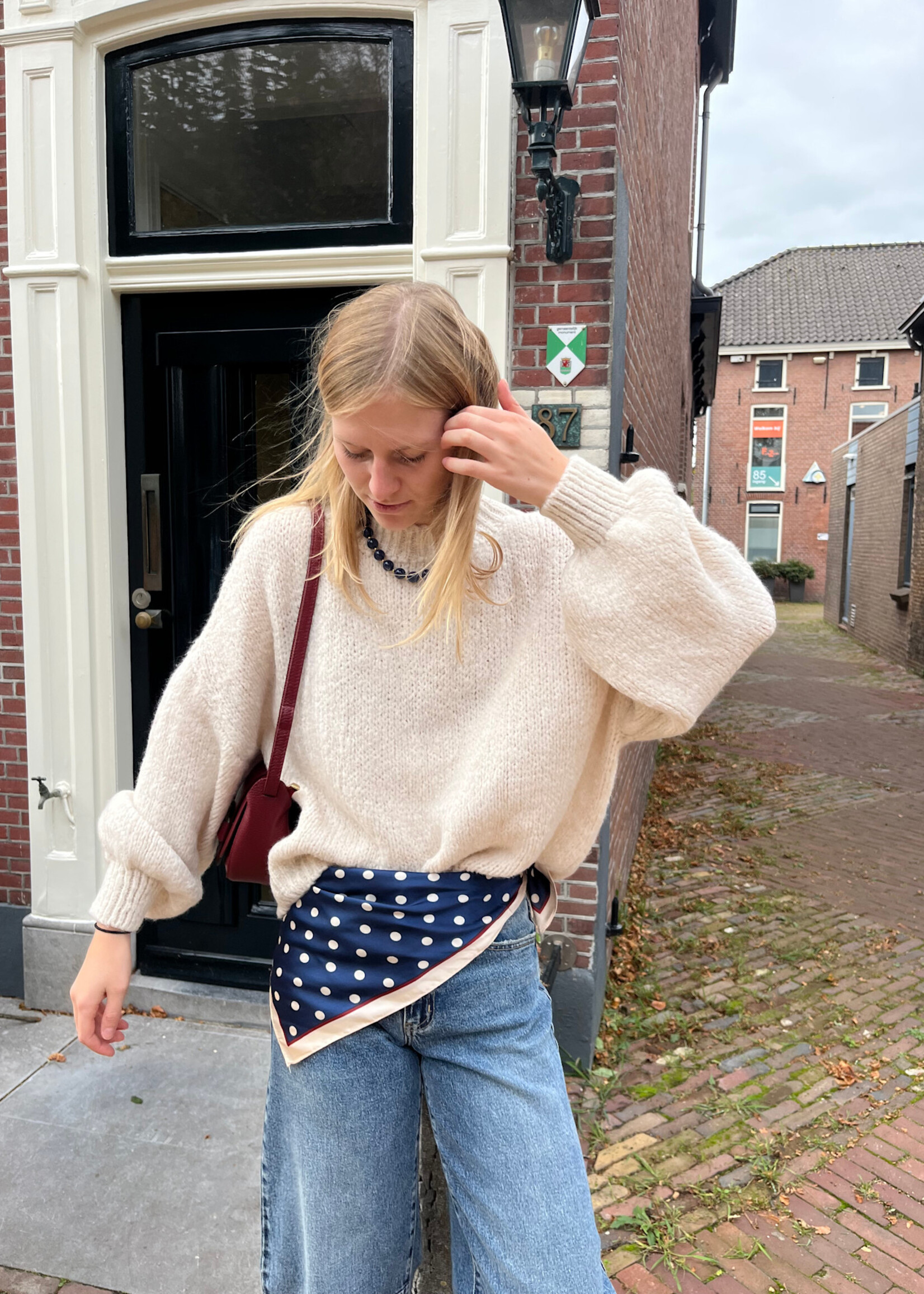 Flo Boutique Cosy trui Diede Off-White