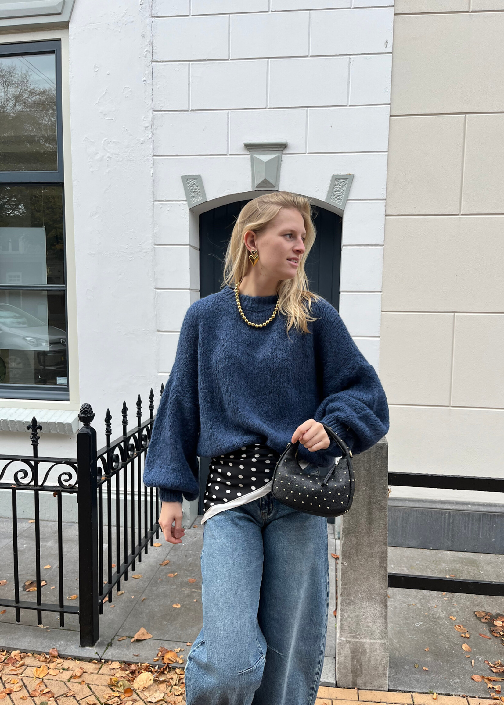 Flo Boutique Cosy trui Diede Blue