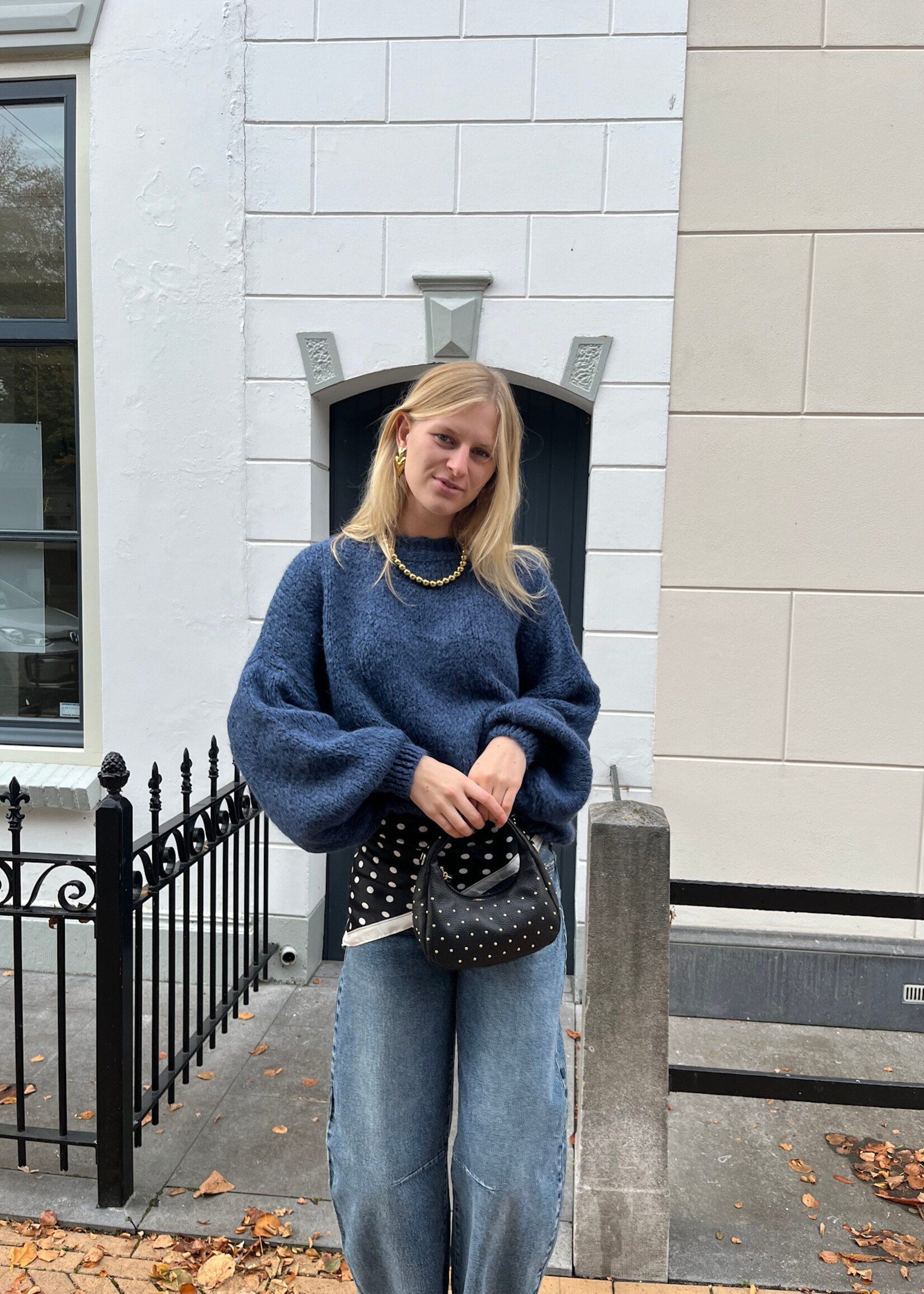 Flo Boutique Cosy trui Diede Blue