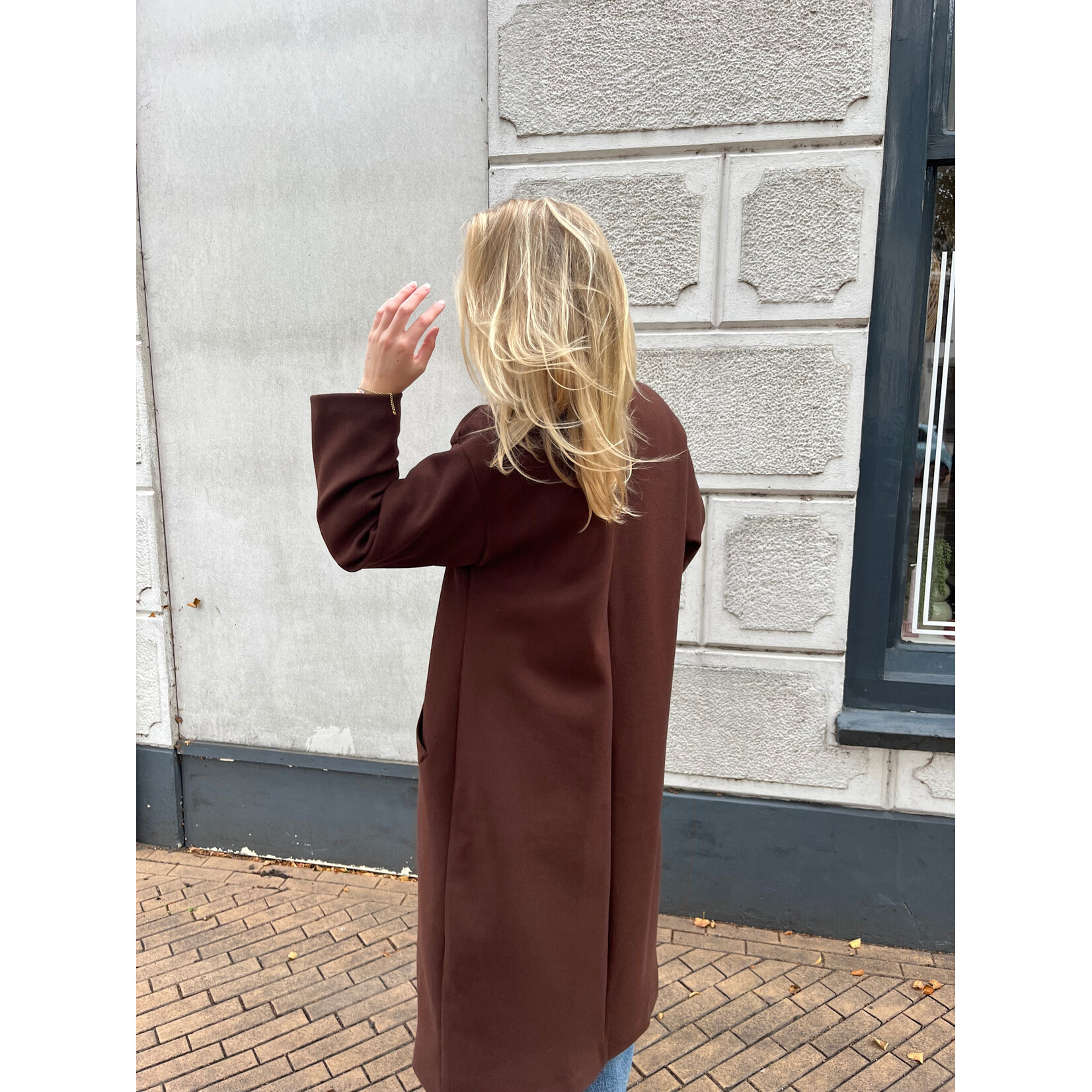 Flo Boutique Jas Nowi Dark Brown