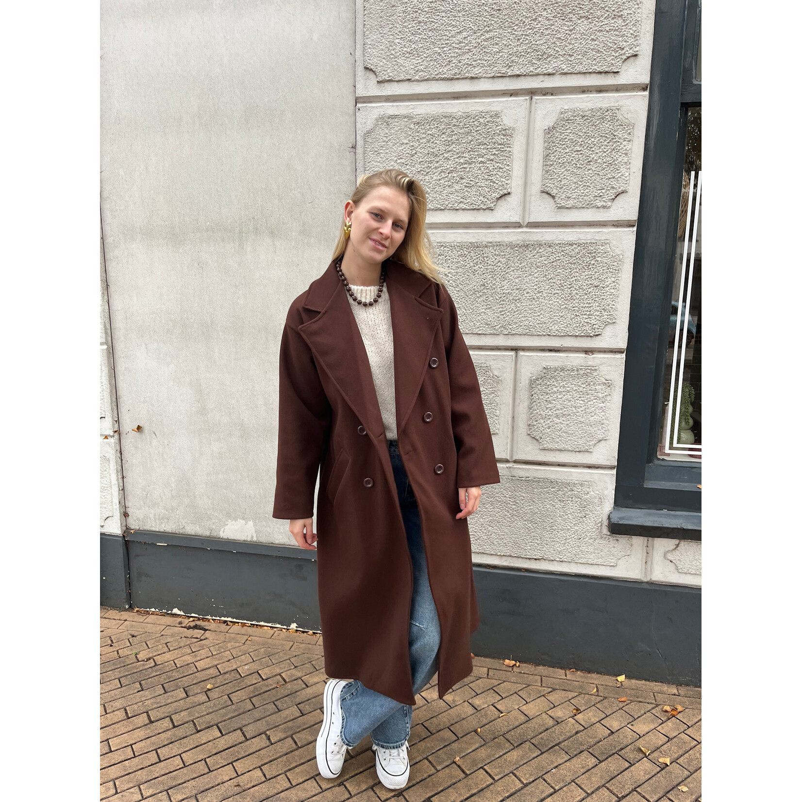 Flo Boutique Jas Nowi Dark Brown