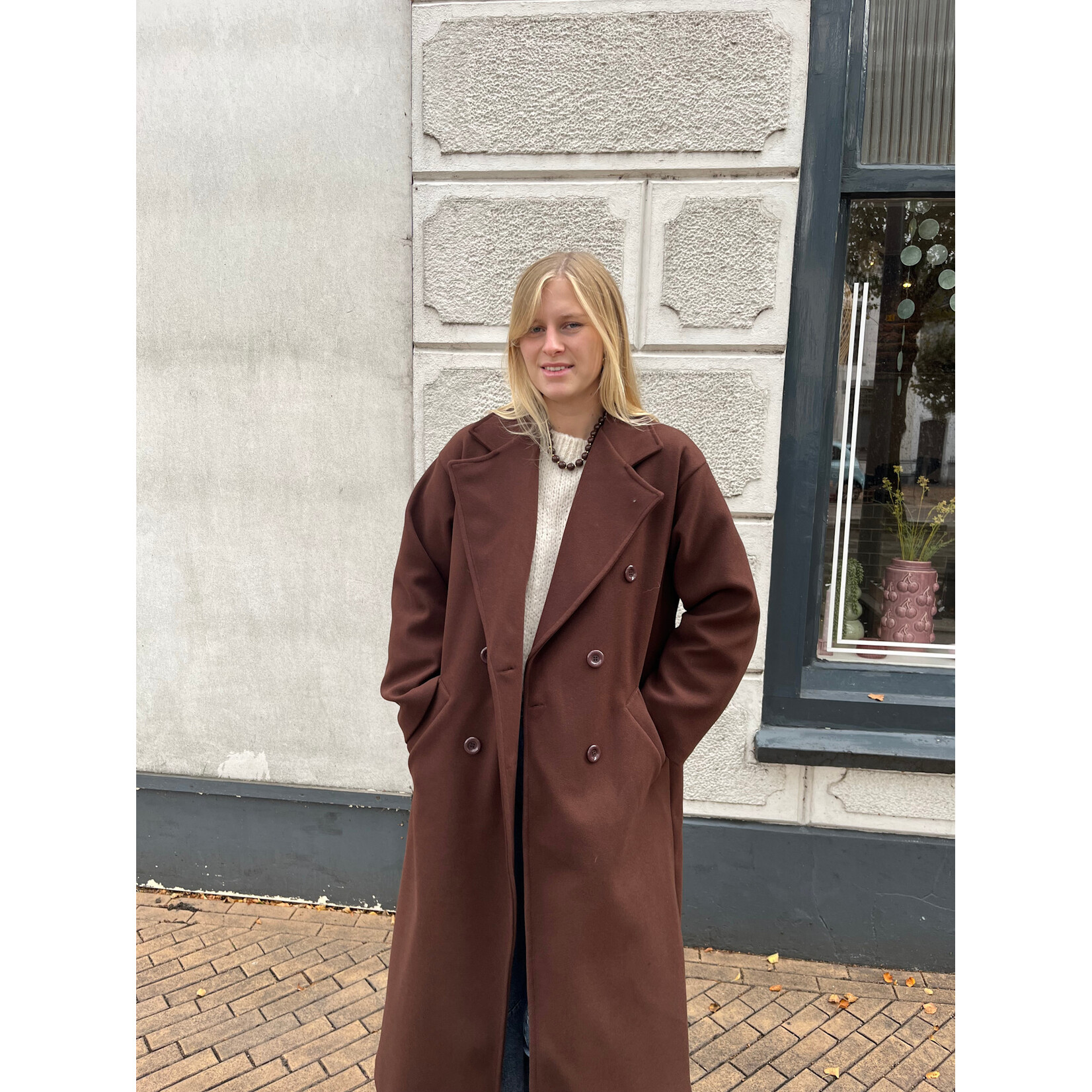 Flo Boutique Jas Nowi Dark Brown