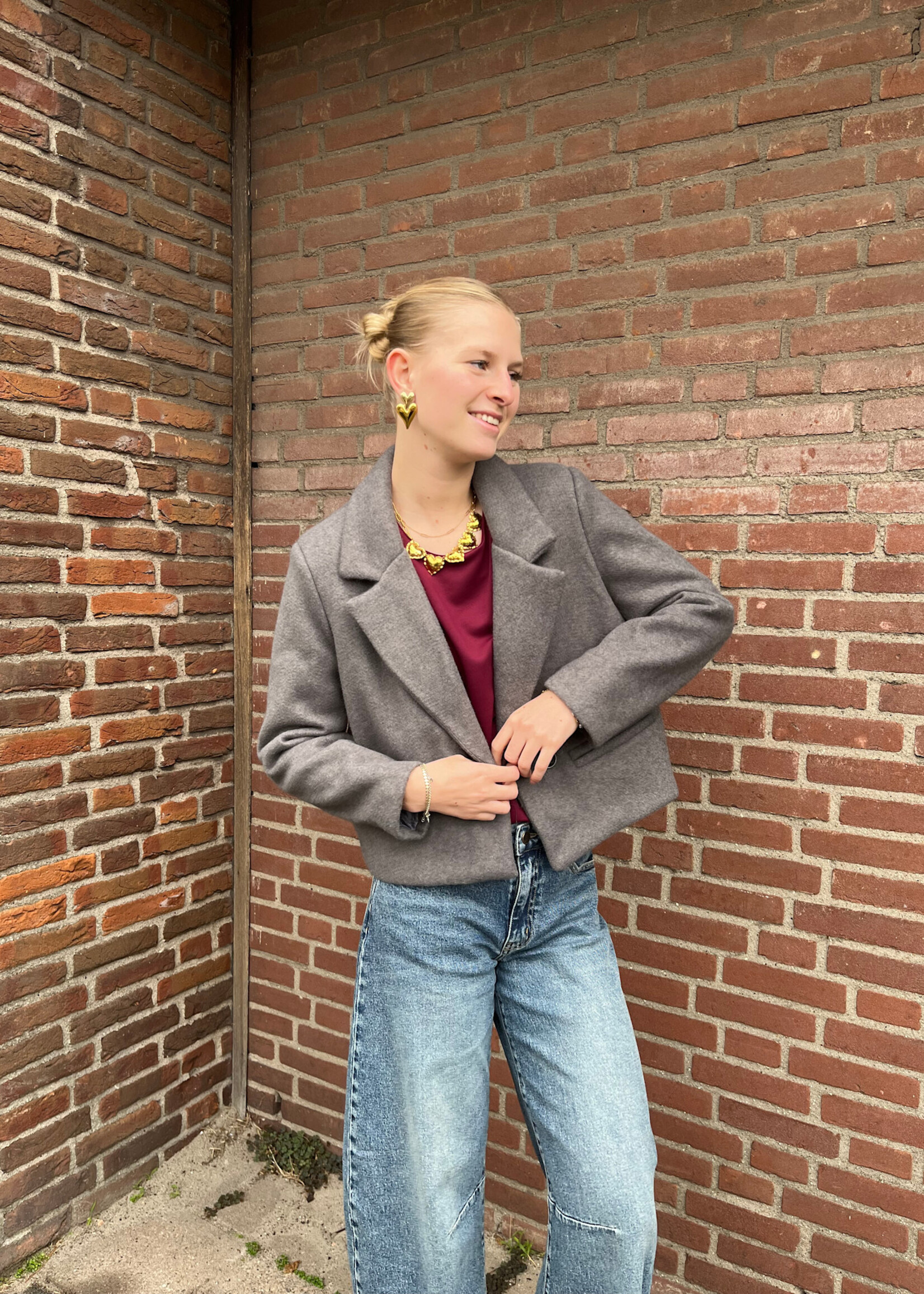 Flo Boutique Jasje Niene Grey