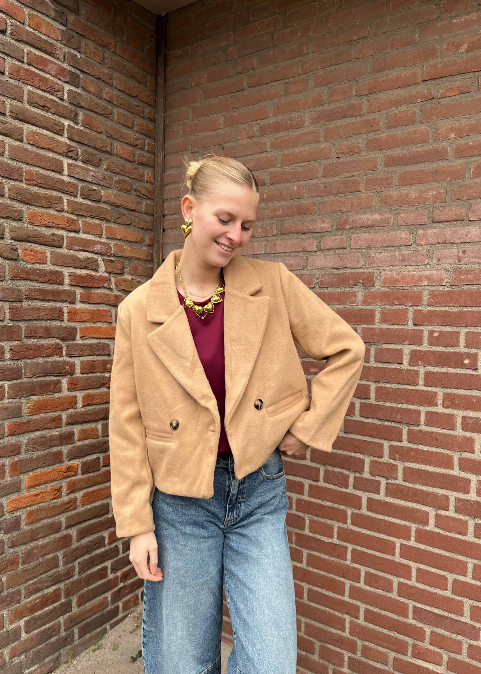 Flo Boutique Jasje Niene Camel