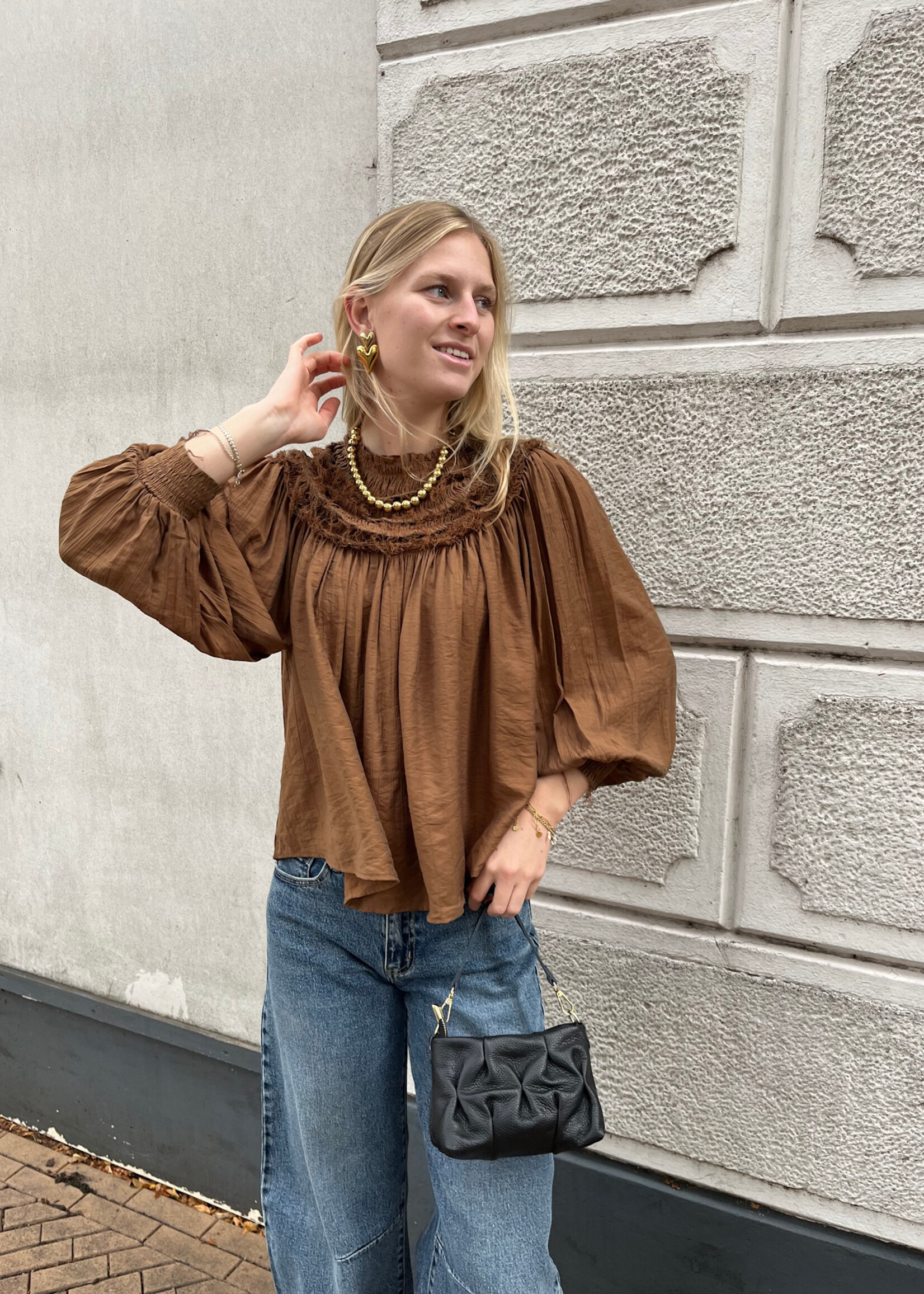 Flo Boutique Top Zova Ochre