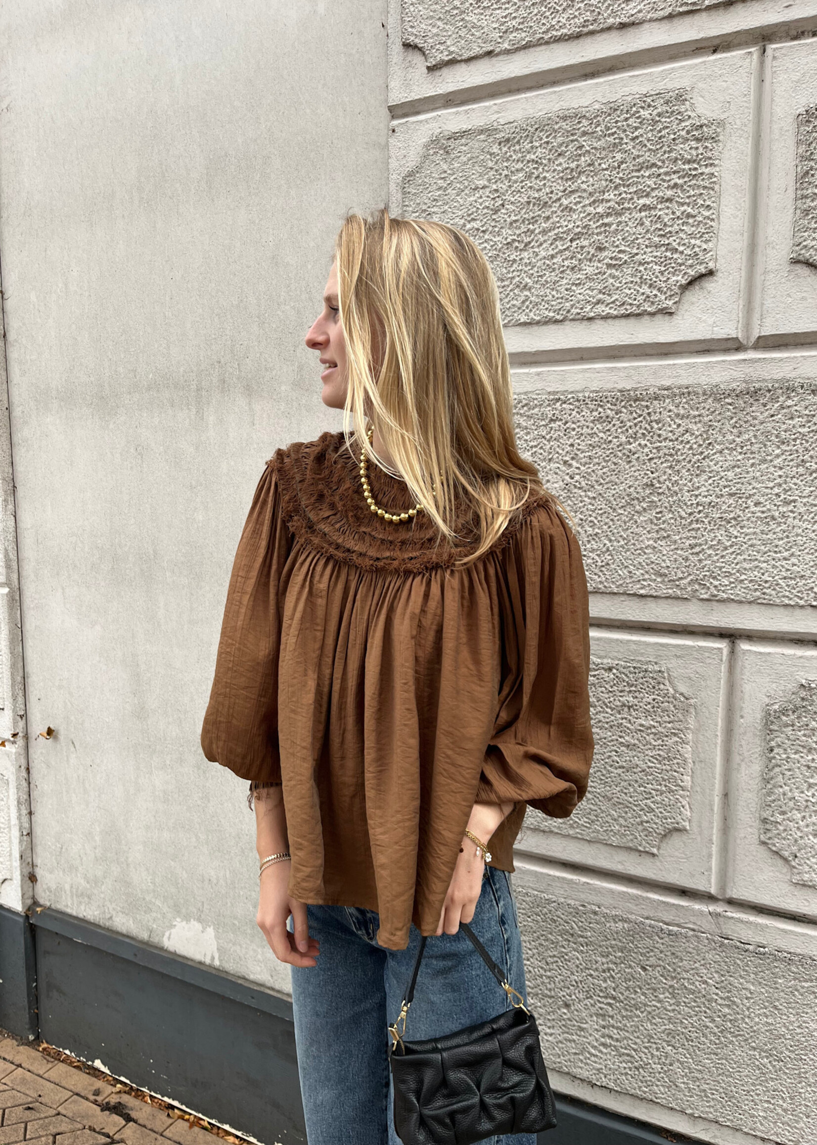 Flo Boutique Top Zova Ochre