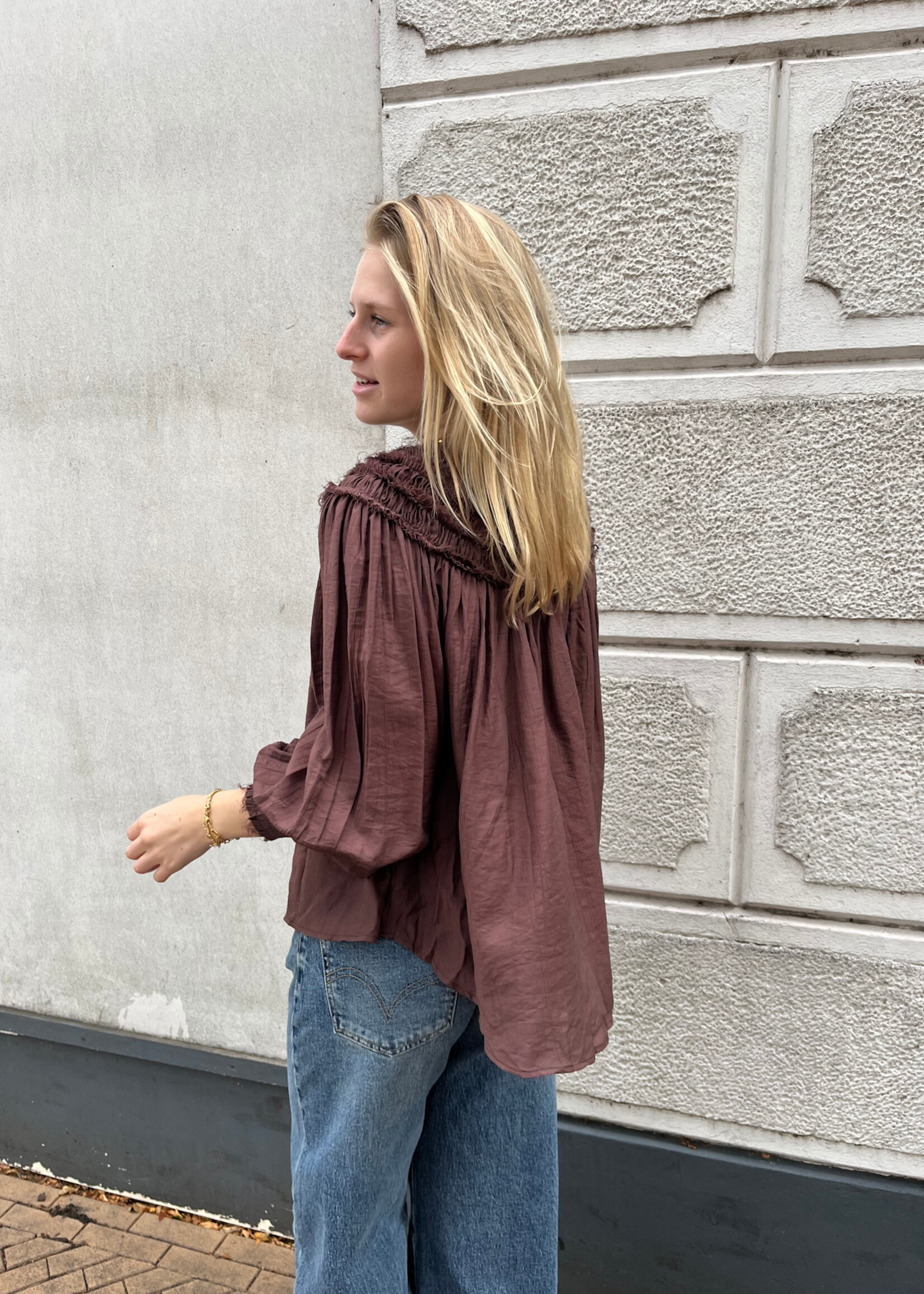 Flo Boutique Top Zova Marron