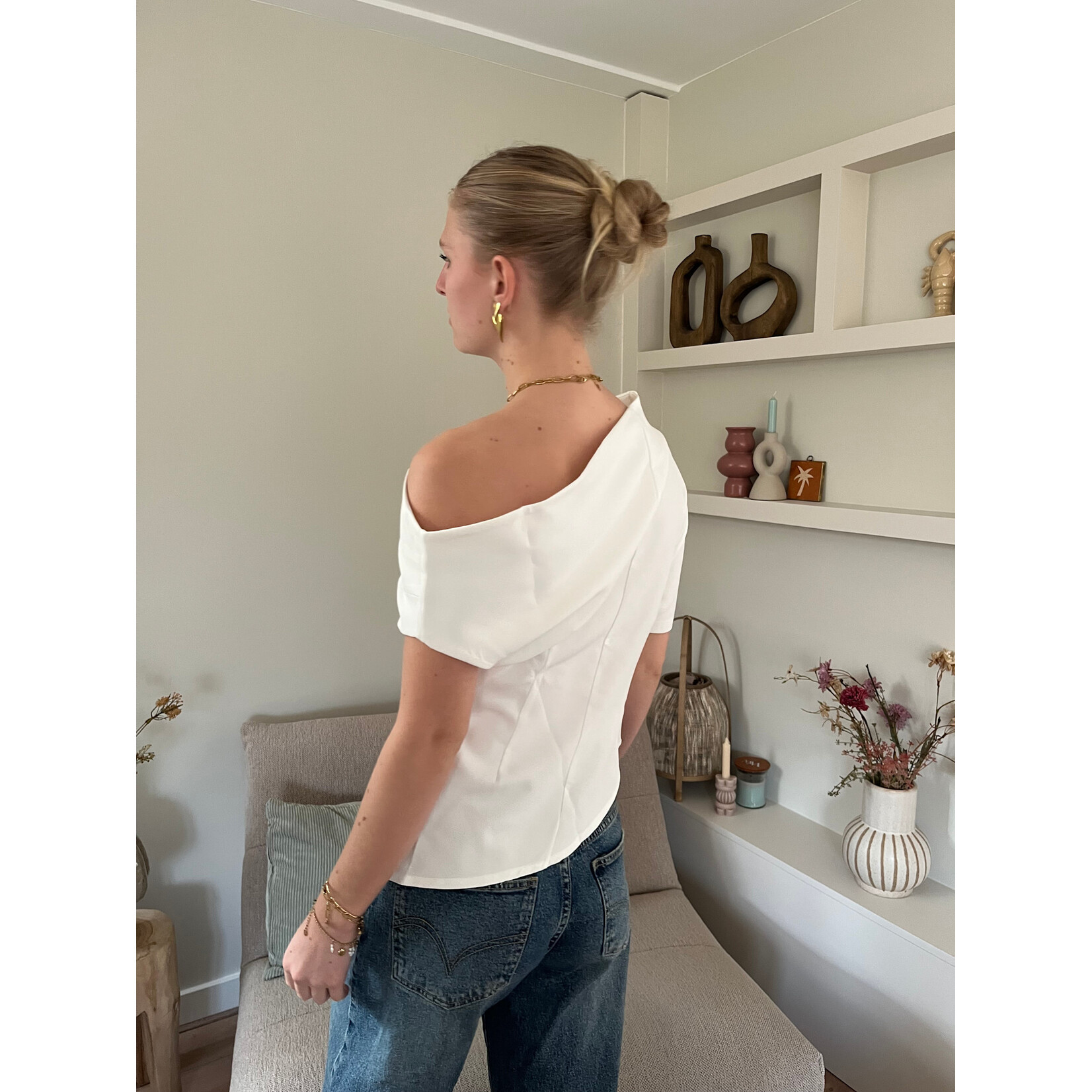 Flo Boutique Top Vienna White