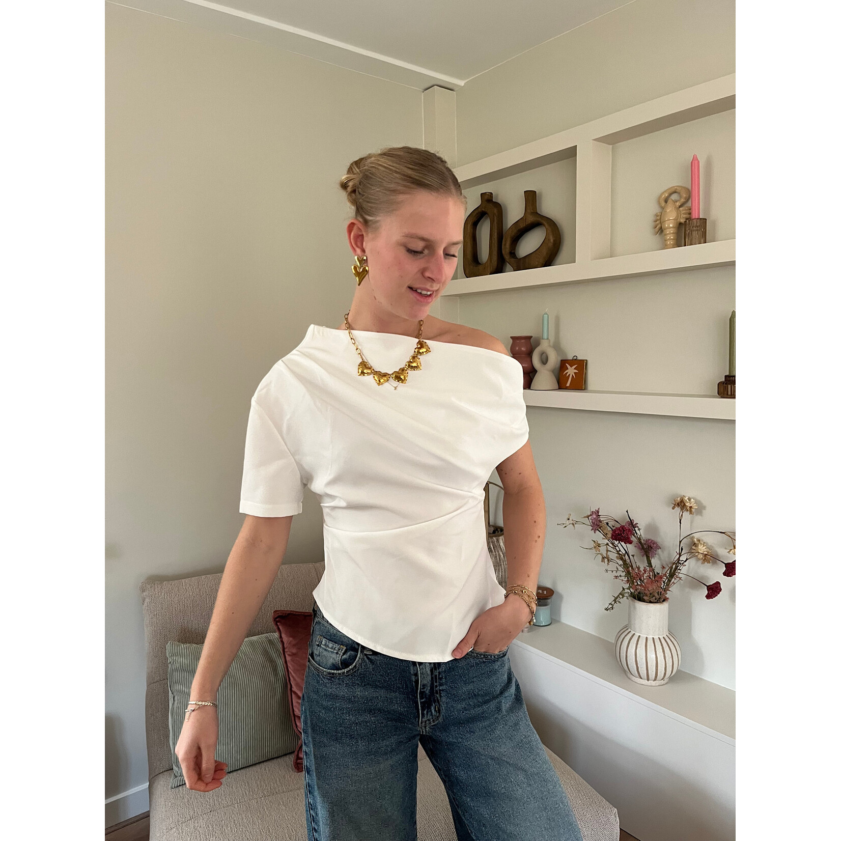 Flo Boutique Top Vienna White