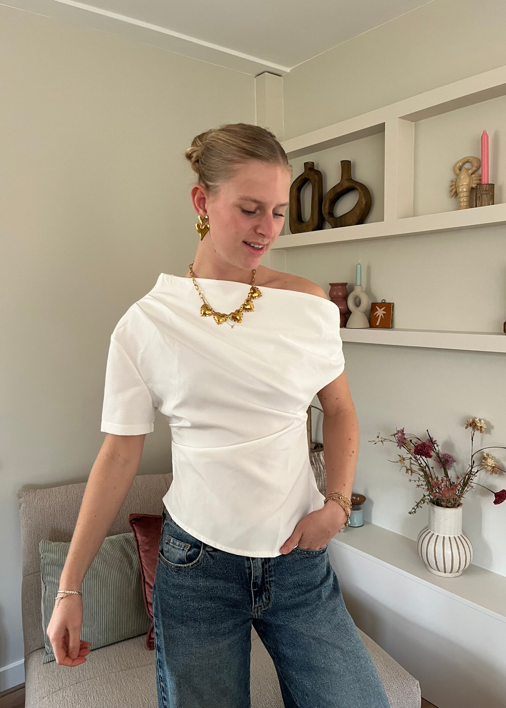 Flo Boutique Top Vienna White