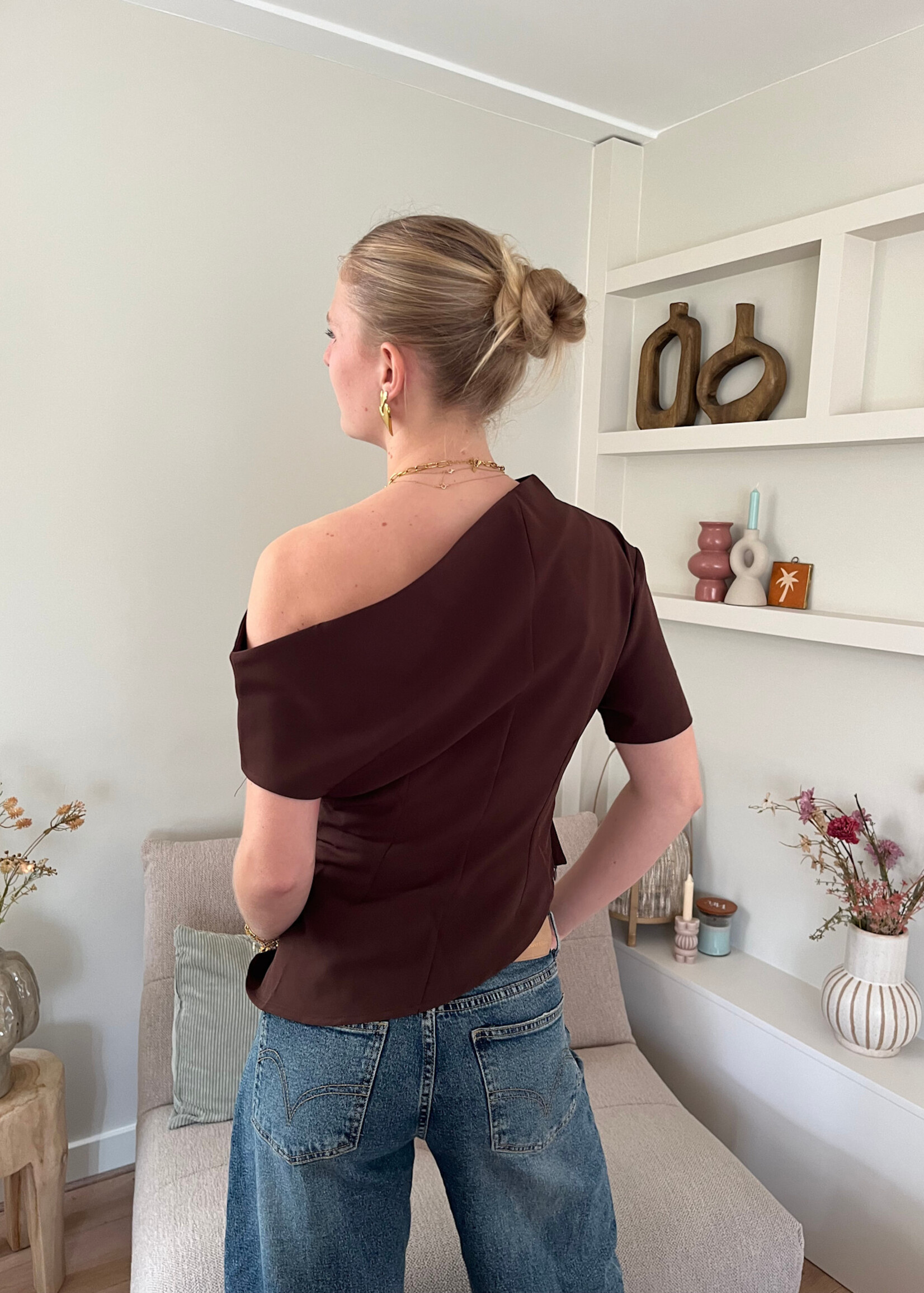 Flo Boutique Top Vienna Brown