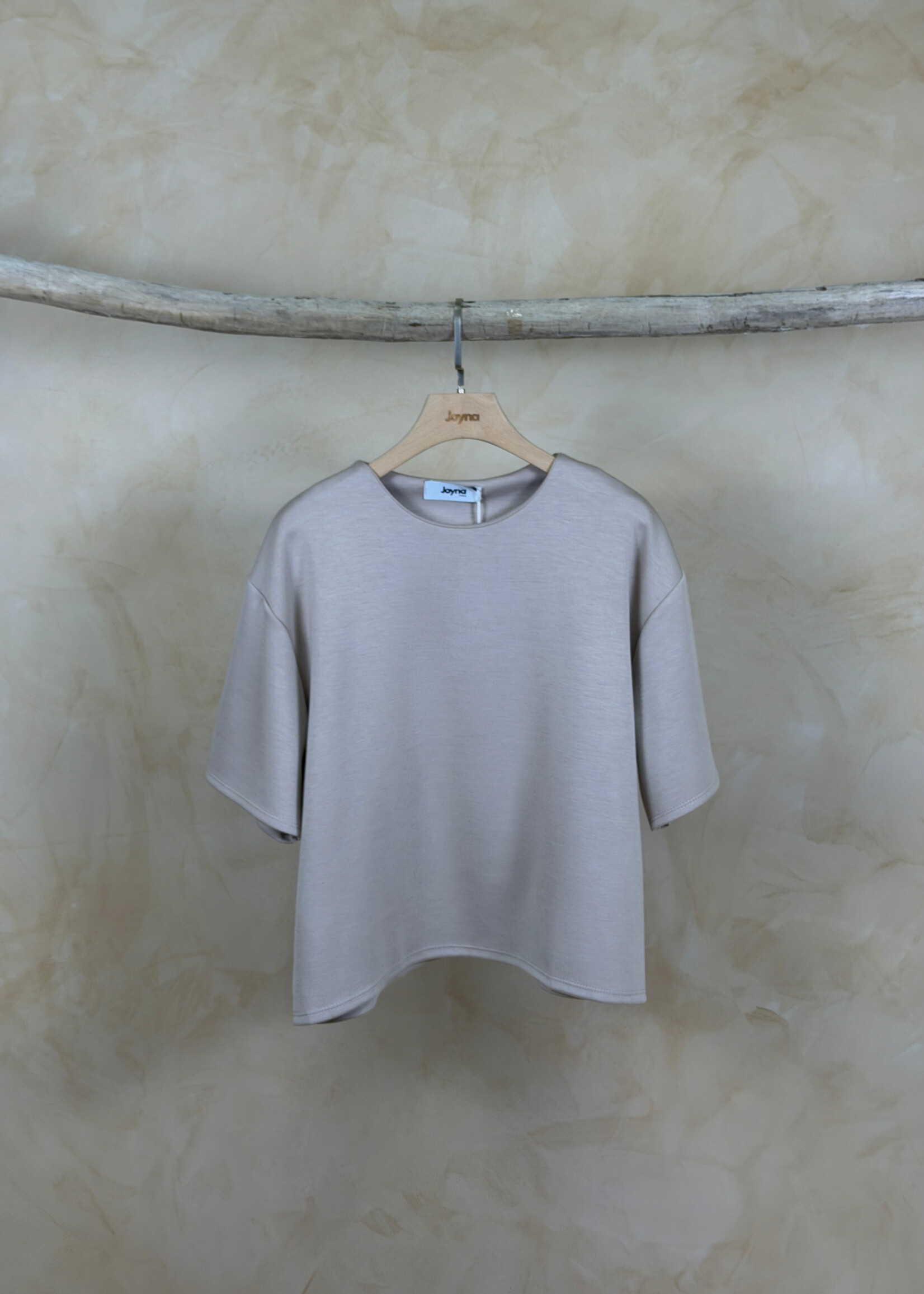 Flo Boutique Basic Top Fiene Beige