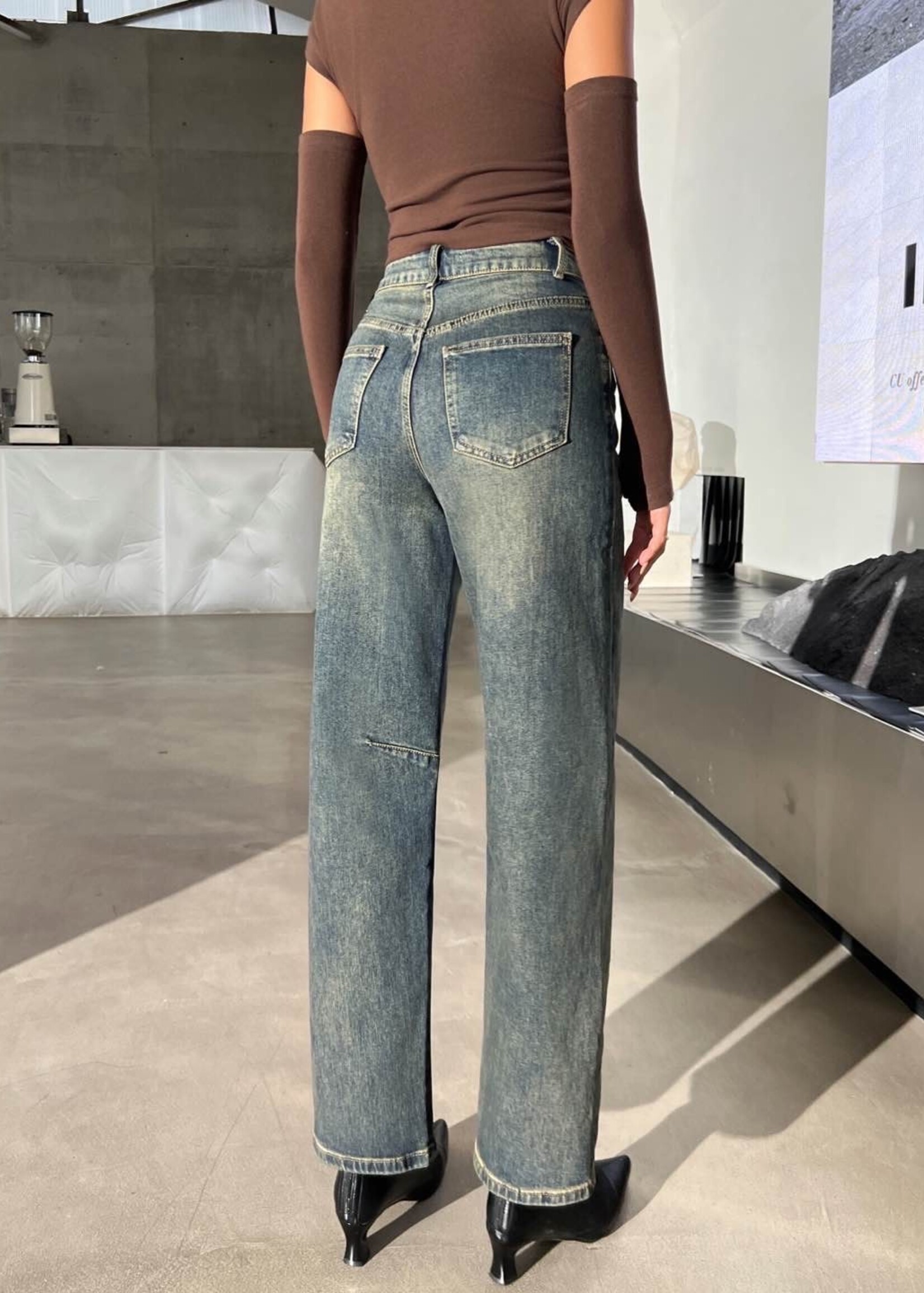 Flo Boutique Jeans Balloon Dirty Blue Petite