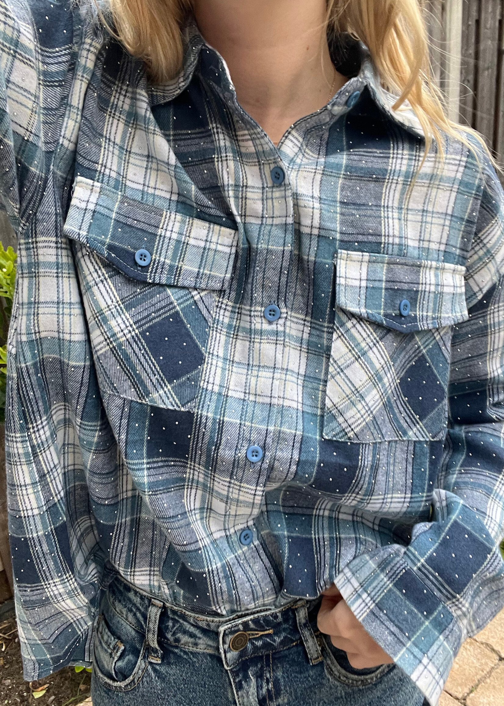 Flo Boutique Blouse Macy Blue