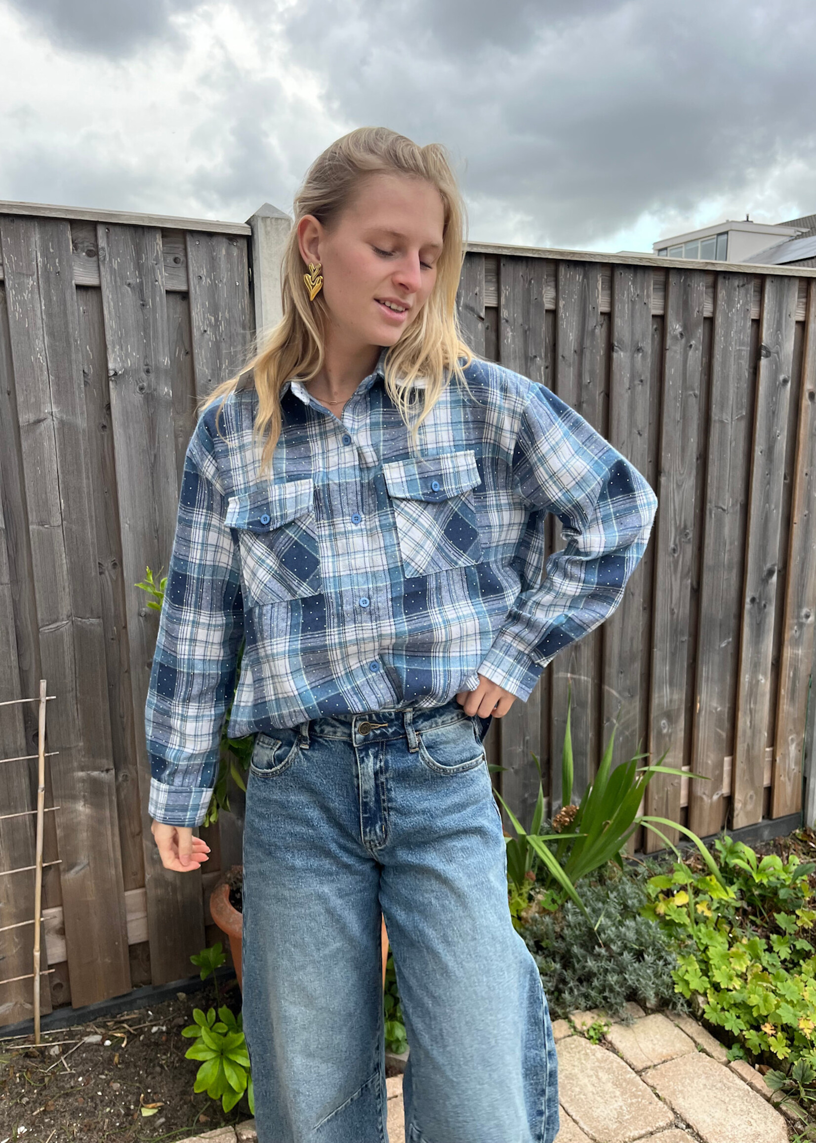 Flo Boutique Blouse Macy Blue