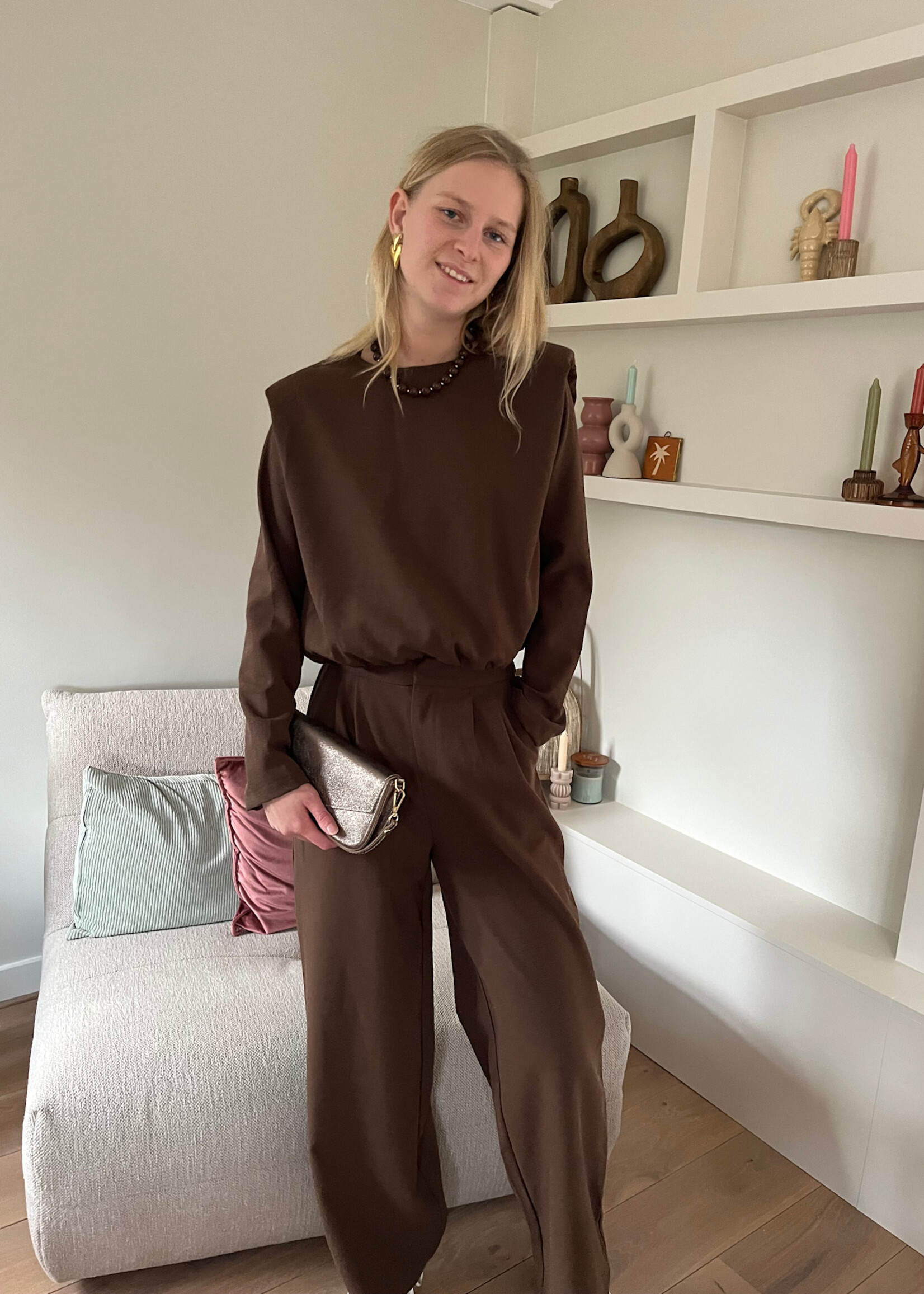 Flo Boutique Broek Janne Brown