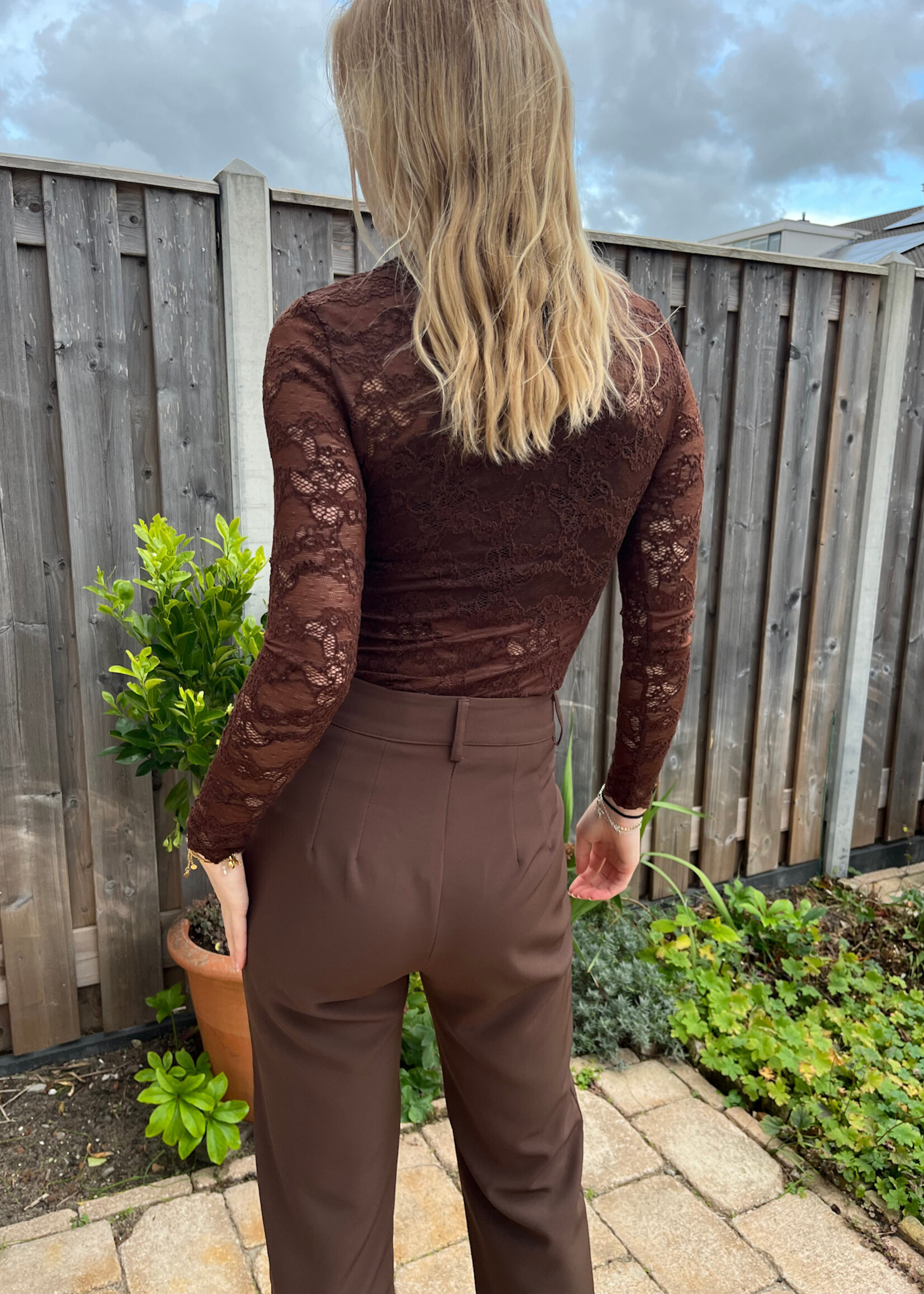 Flo Boutique Mesh Top Jules Choco