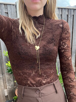 Flo Boutique Mesh Top Jules Choco