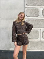 Flo Boutique Top Donna Choco