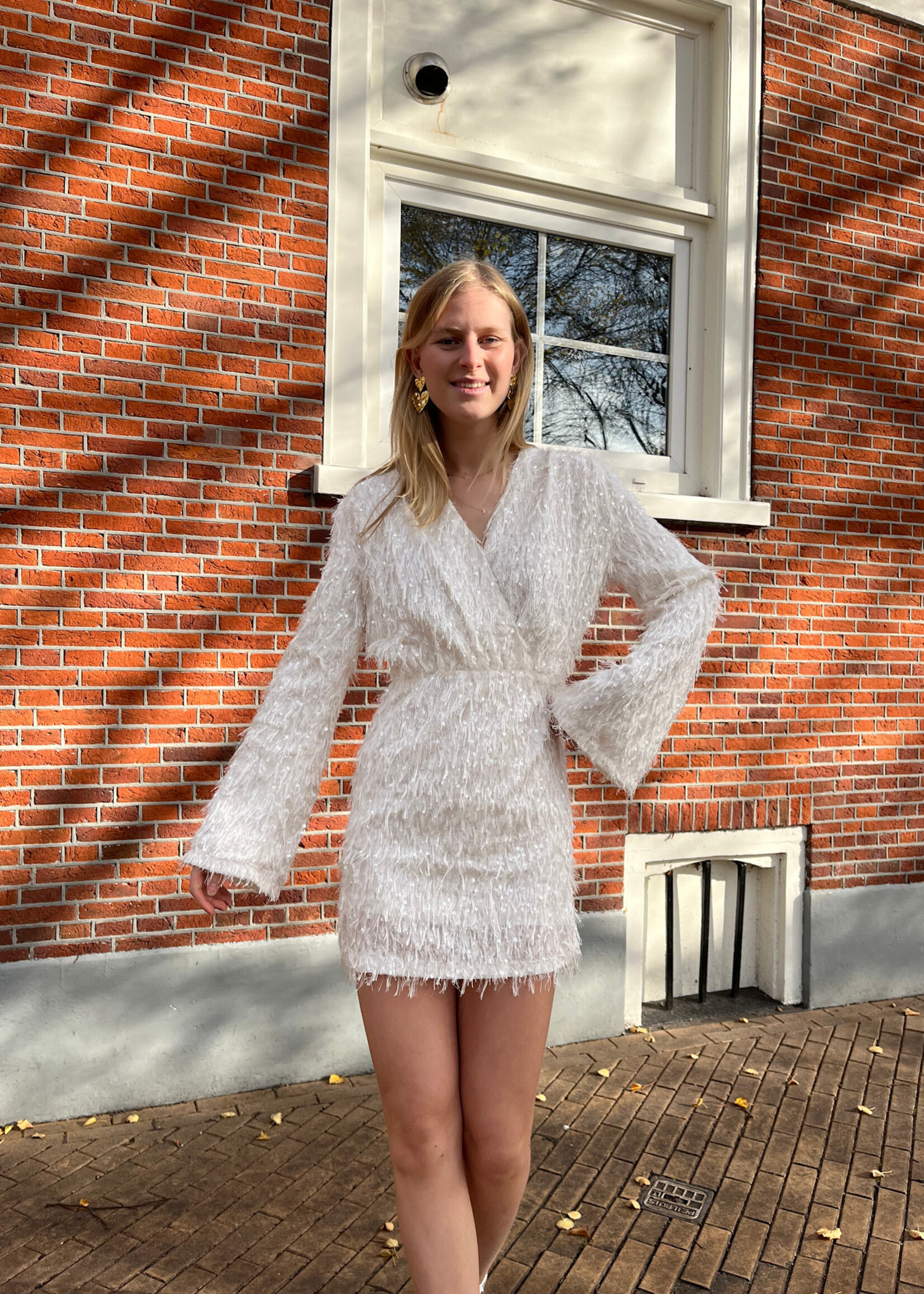 Flo Boutique Jurk Janna White