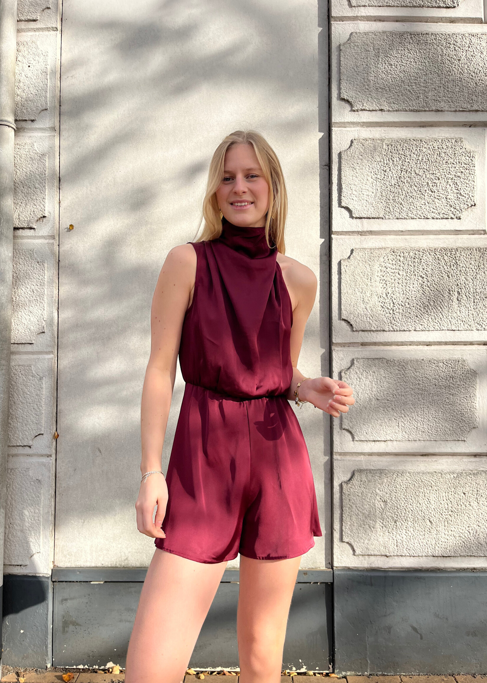 Flo Boutique Playsuit Noemie Bordeaux