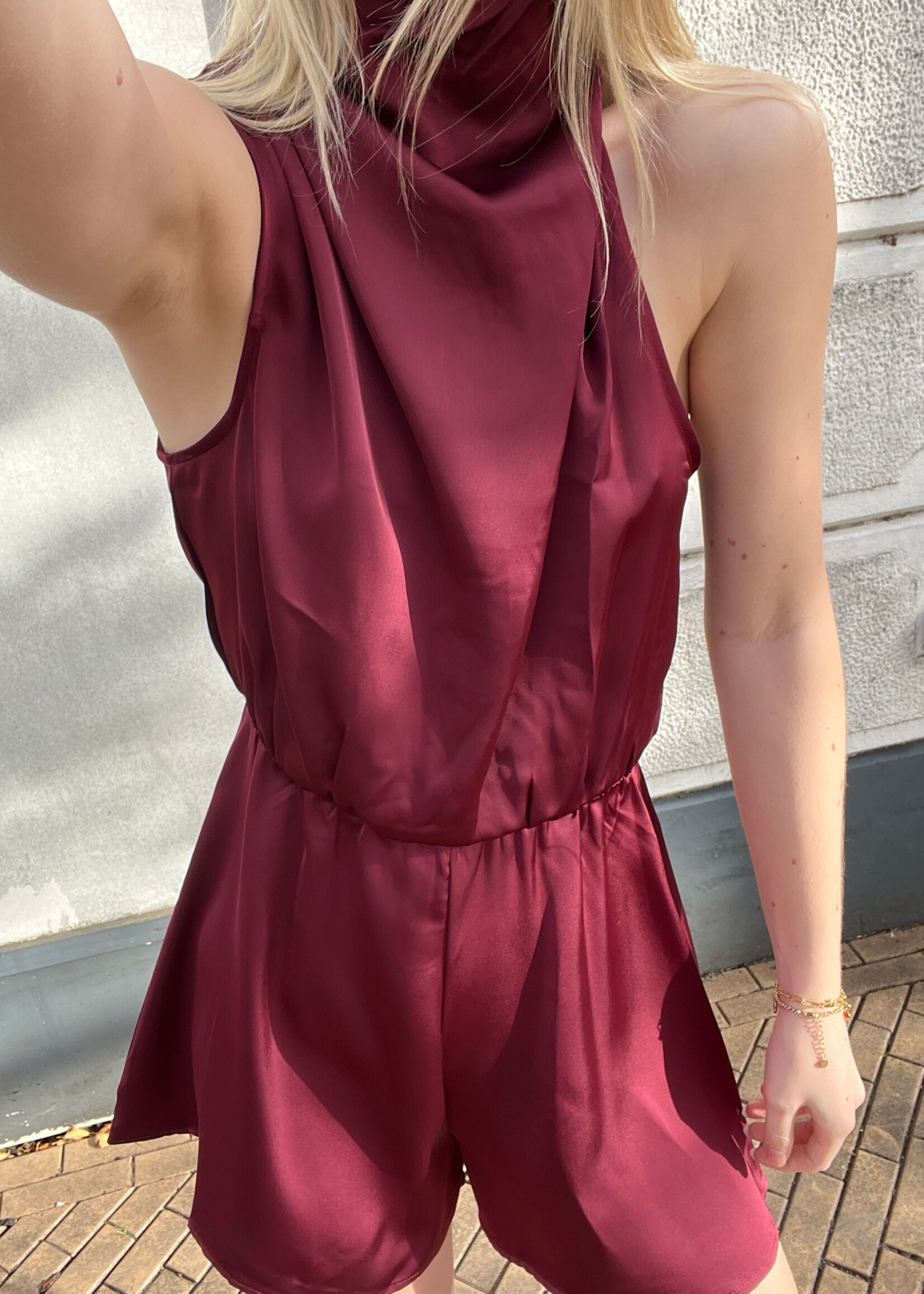 Flo Boutique Playsuit Noemie Bordeaux