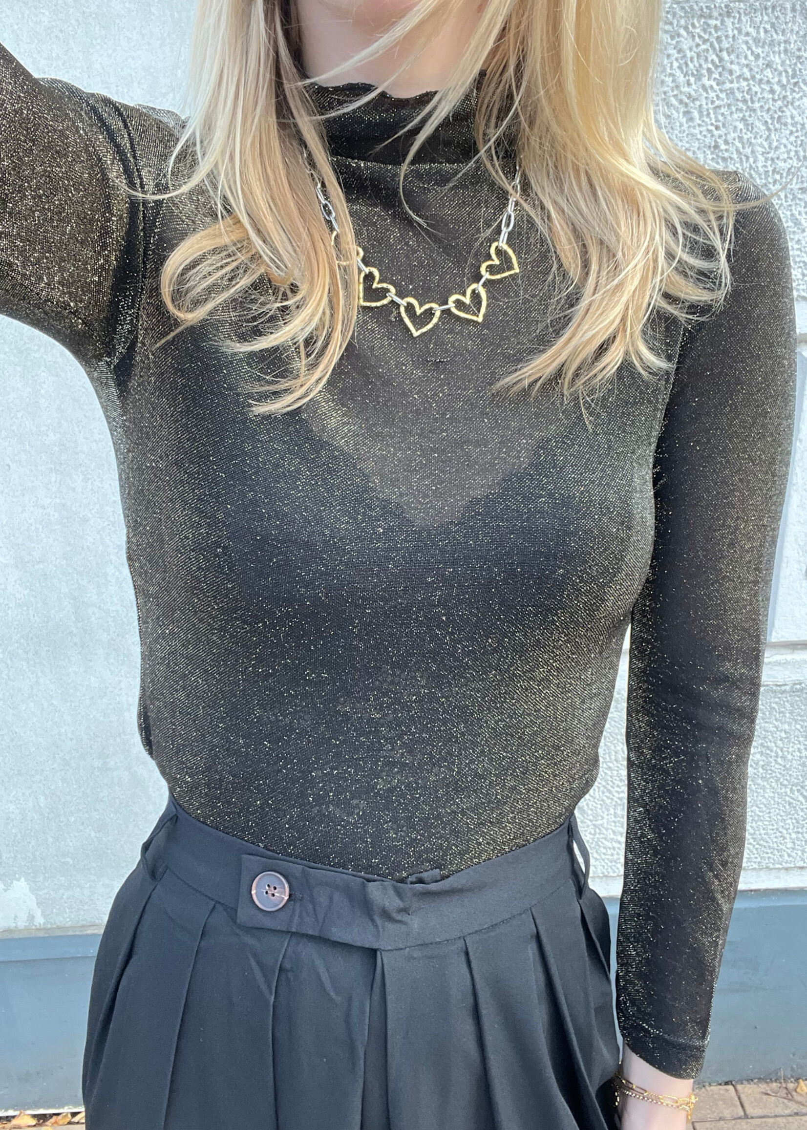 Flo Boutique Sparkle top Denise Gold