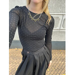 Flo Boutique Top sparkle Do Black