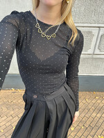 Flo Boutique Top sparkle Do Black