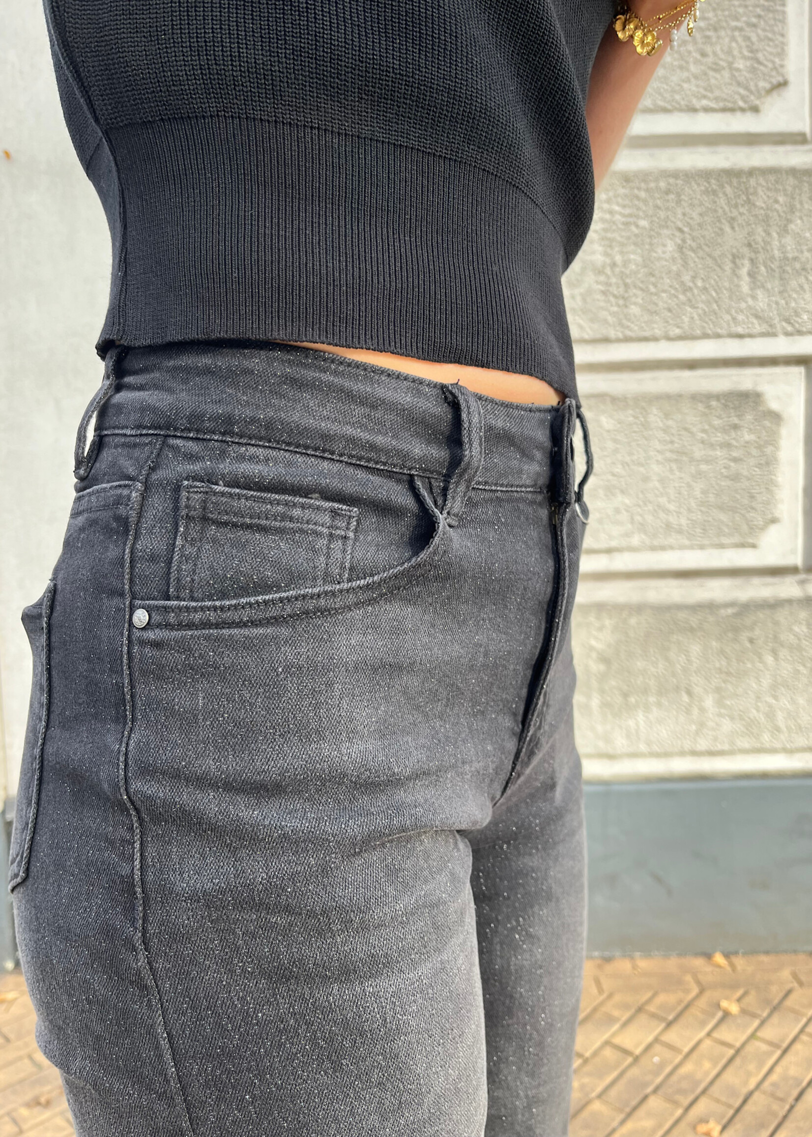 Flo Boutique Wide Leg jeans Spark Black