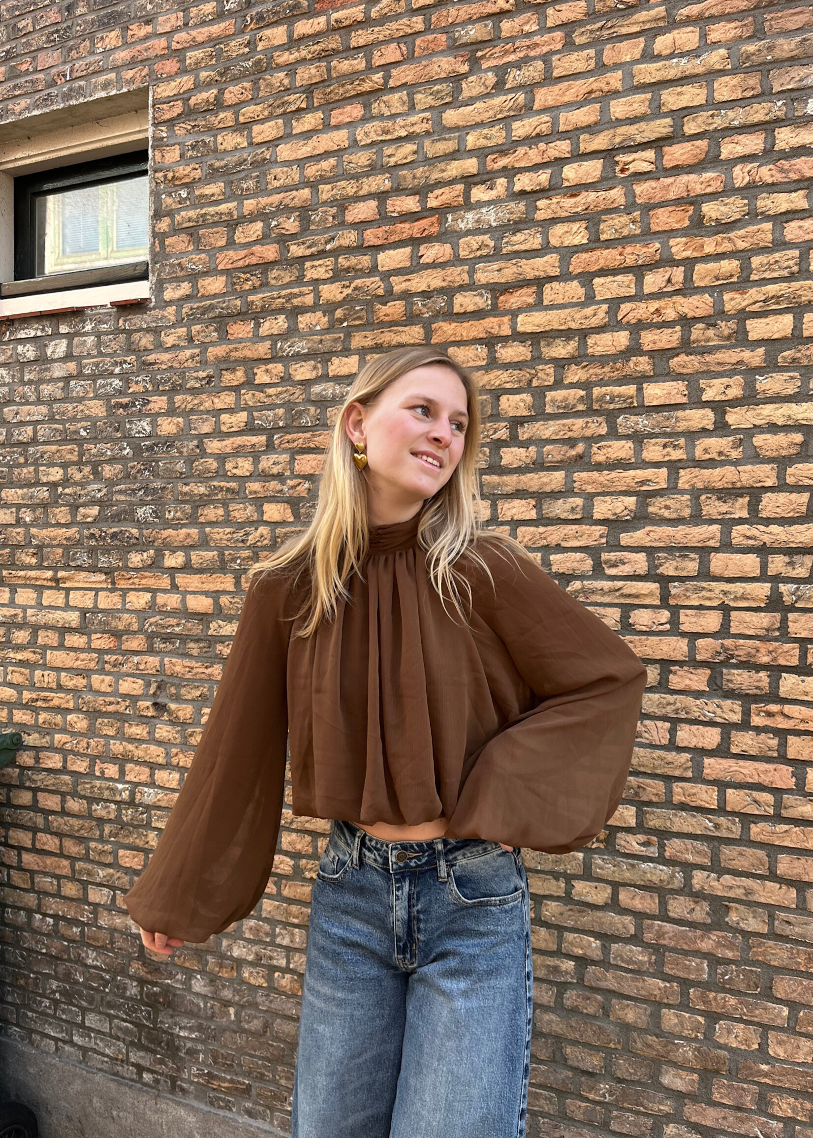 Flo Boutique Top Milly Brown