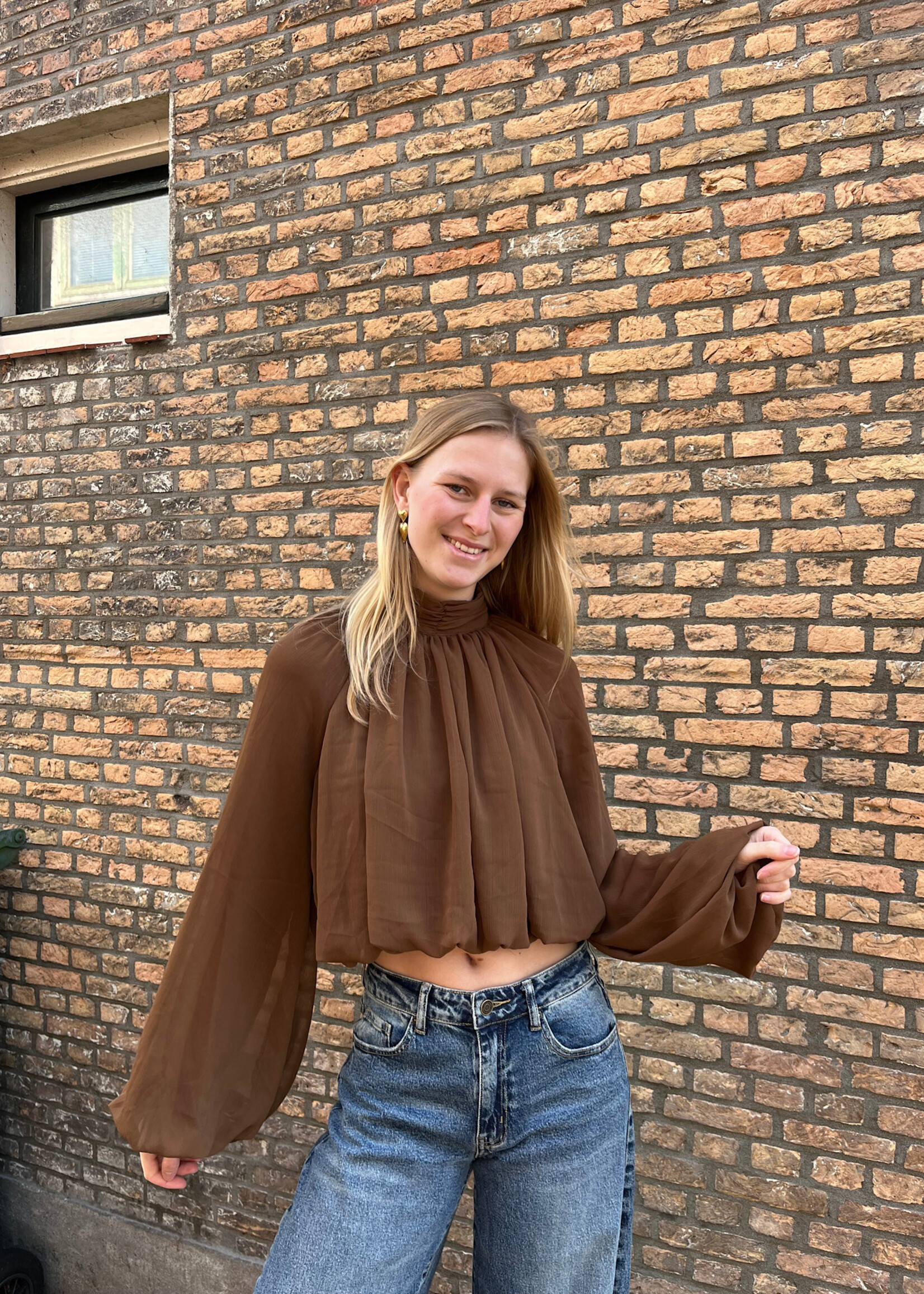 Flo Boutique Top Milly Brown