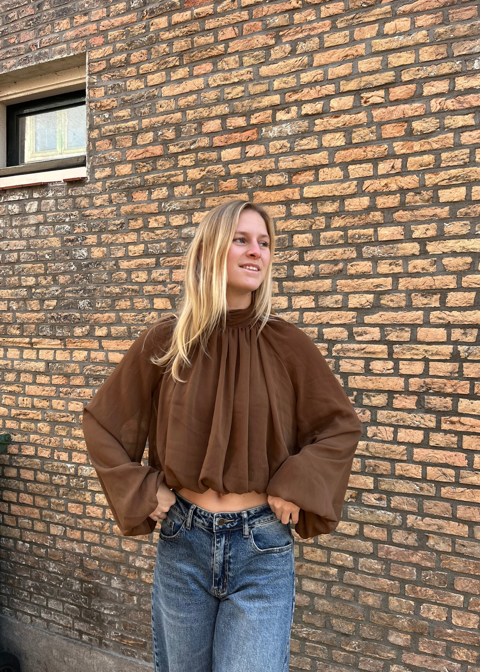 Flo Boutique Top Milly Brown