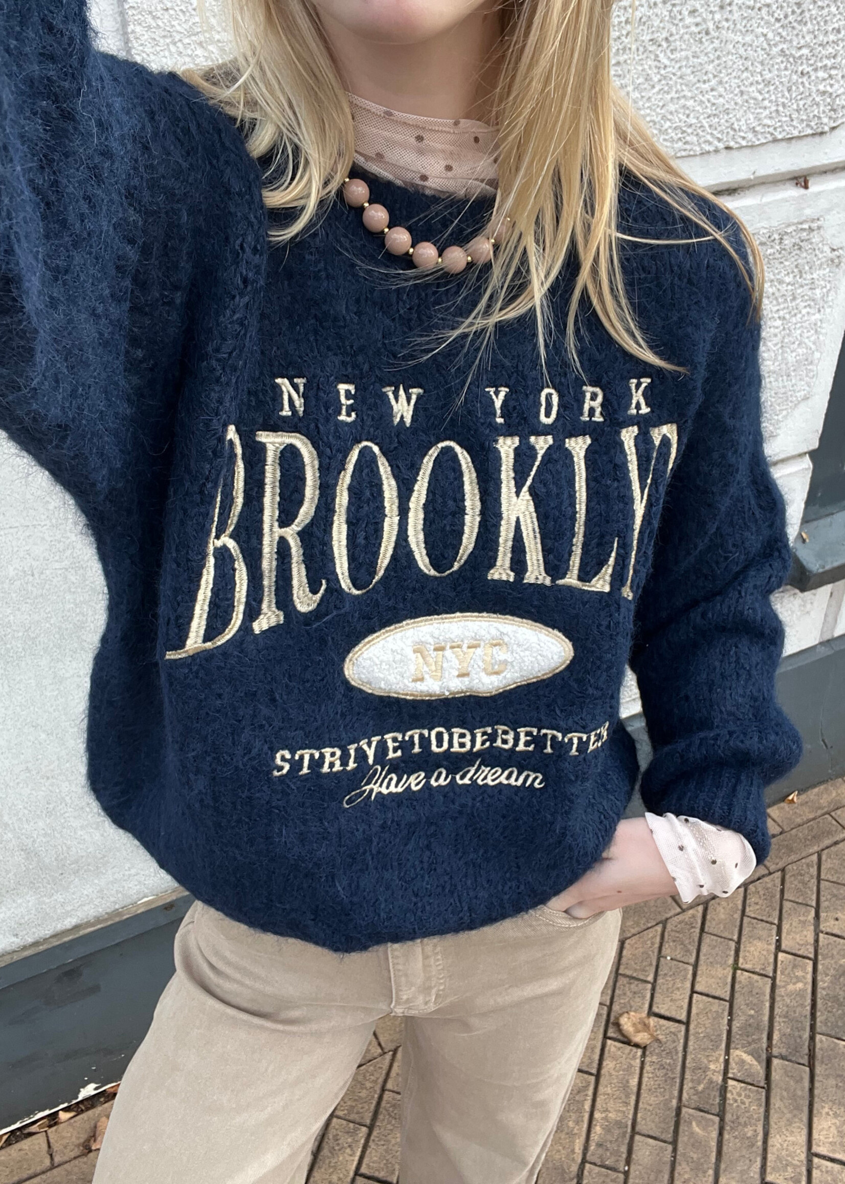 Flo Boutique Trui Brooklynn Blue