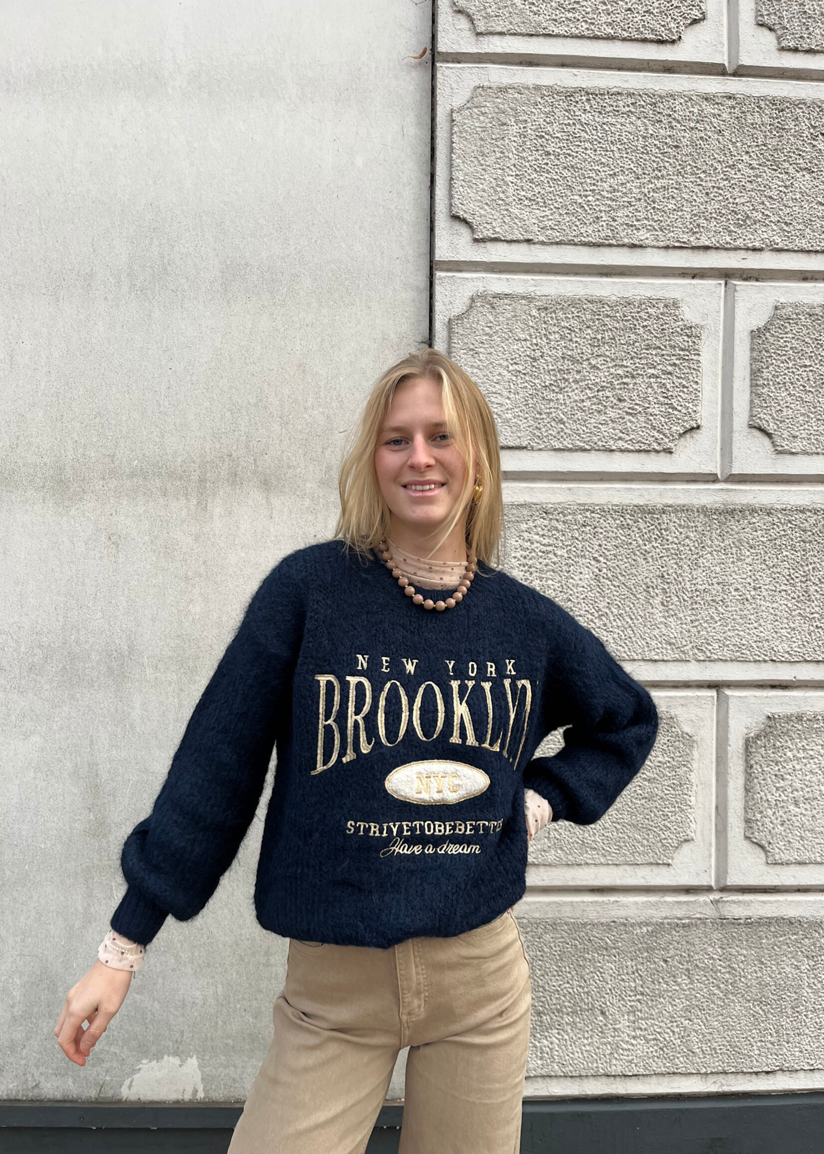 Flo Boutique Trui Brooklynn Blue